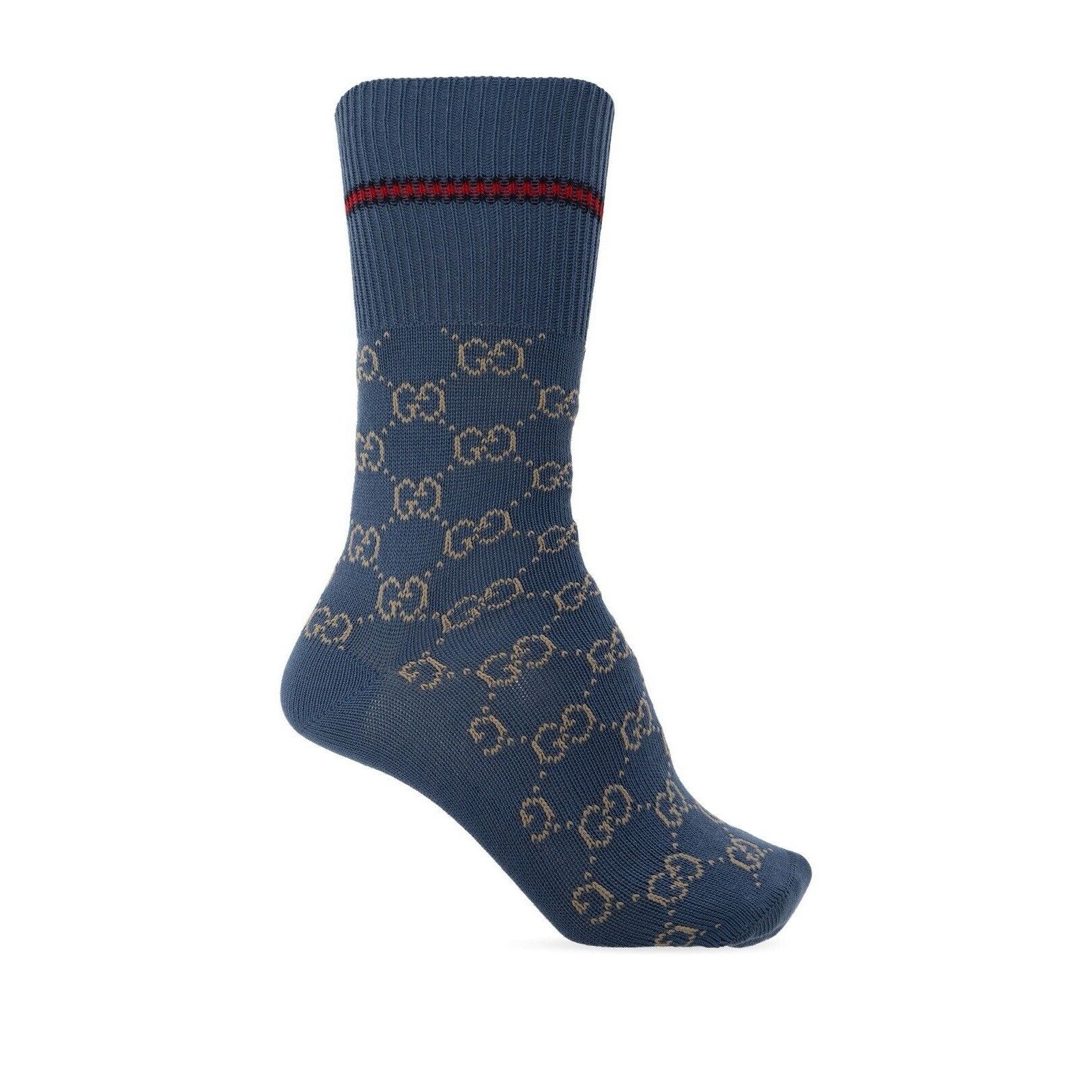 Gucci NWT Gucci Socks BLUE GG LOGO Wool Sz S Size ONE SIZE - 1 Thumbnail