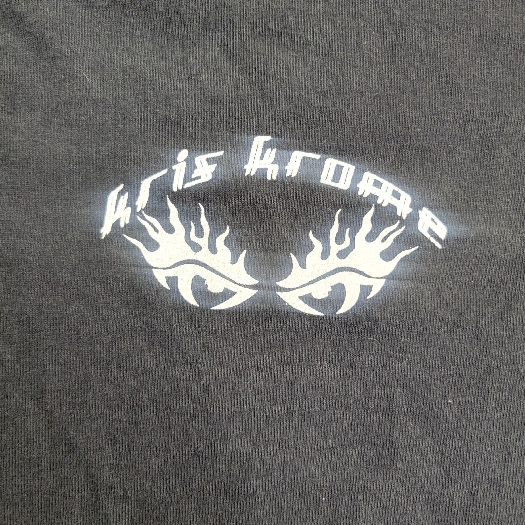 Port & Company Kris Krome Shirt Mens M Black Graphic Live Hard Be Seen Biker Flames Quote Shirt Size US M / EU 48-50 / 2 - 2 Thumbnail