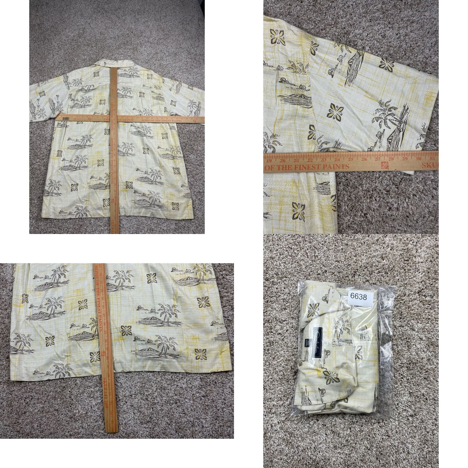Quiksilver VINTAGE Quiksilver Shirt XL Men Silk Island Button Up Short Sleeve Yellow Geometric Pattern 90s Classic Mens Size US XL / EU 56 / 4 - 8 Thumbnail