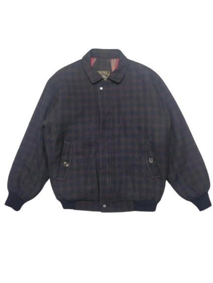 Japanese Brand × Vintage VINTAGE JAPANESSE BRAND BOMBER CHECKERED JACKET Size US L / EU 52-54 / 3 - 1 Thumbnail