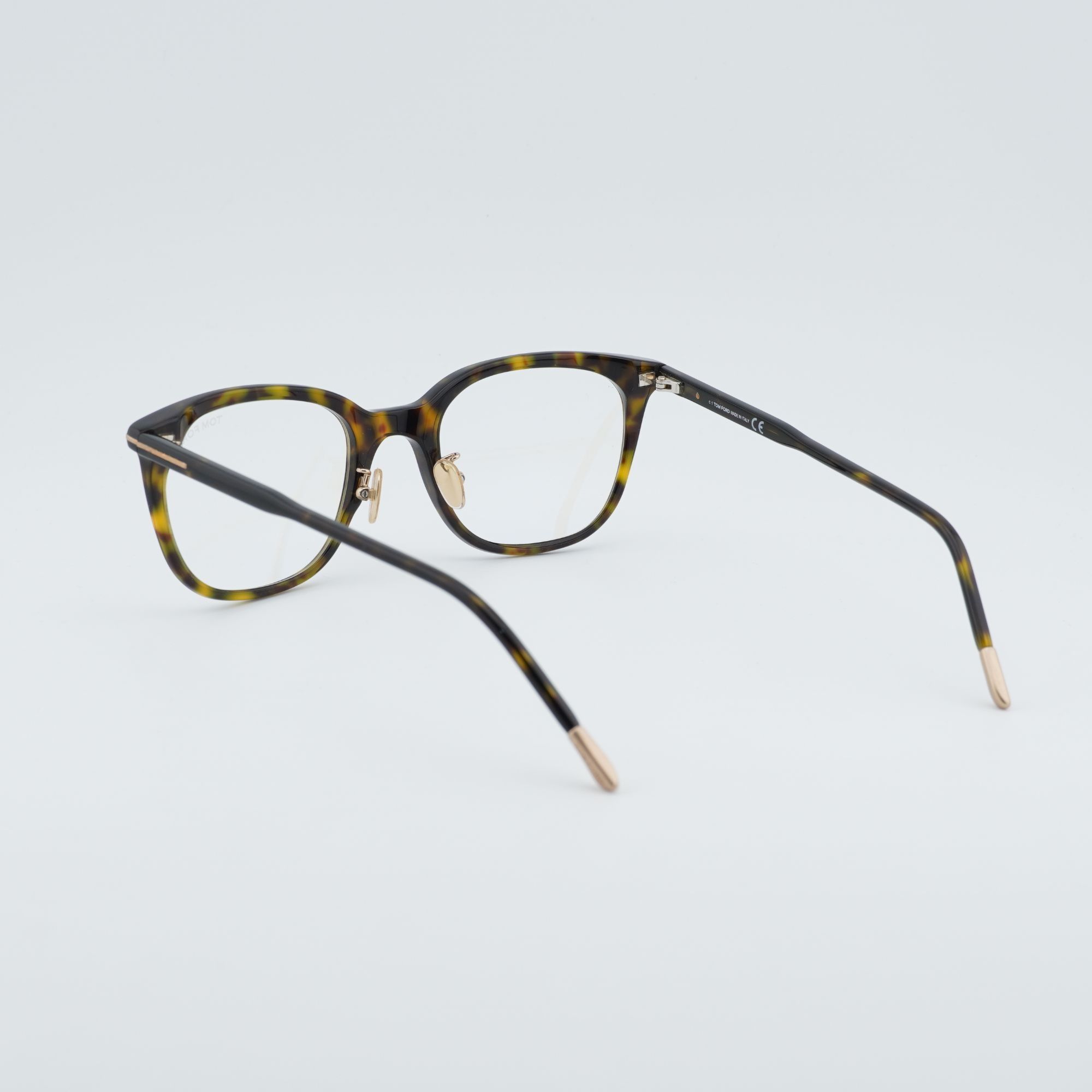 Tom Ford Tom Ford FT5776-D-B 052 Eyeglasses Havana 53mm Square Frame Size ONE SIZE - 3 Thumbnail