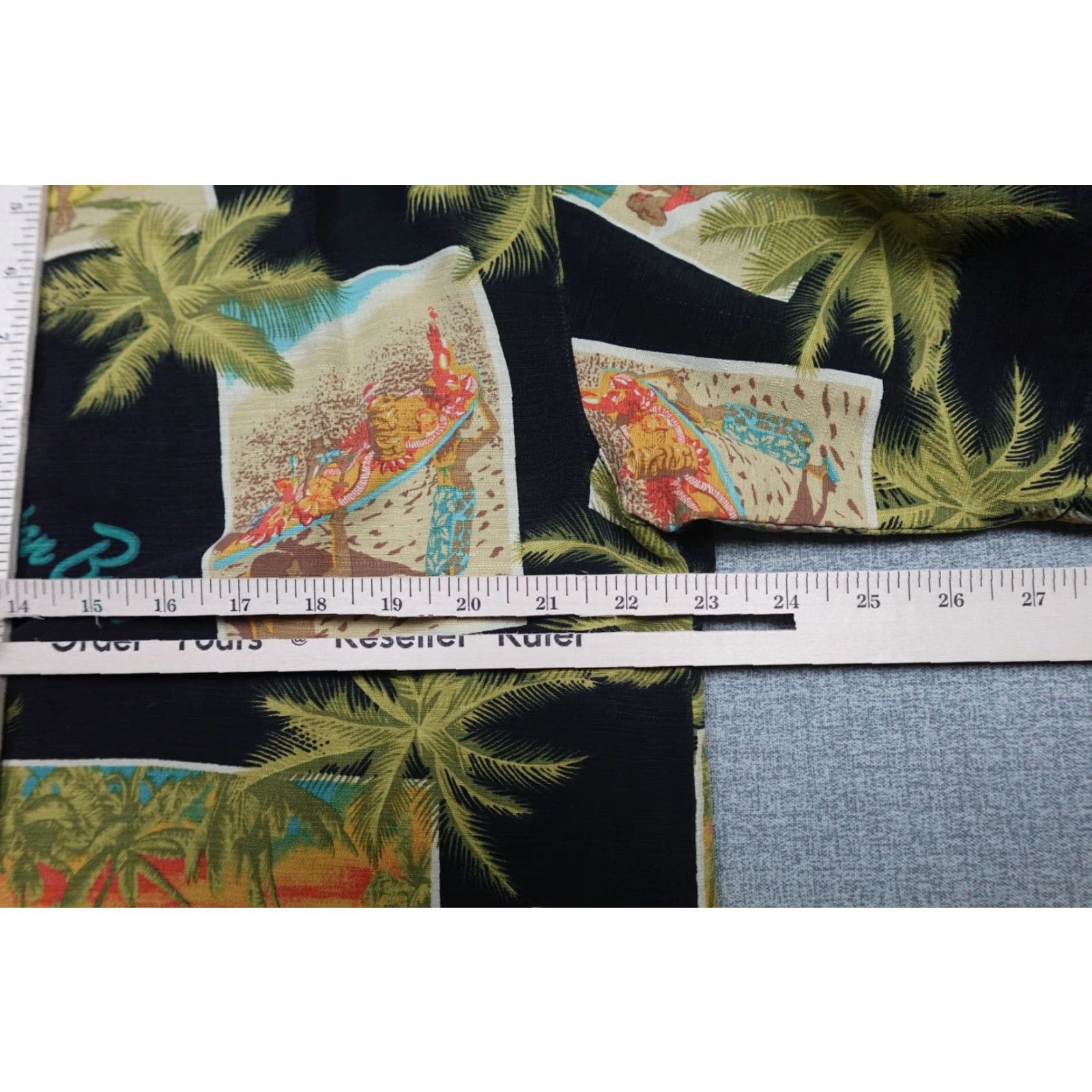 Tommy Bahama Tommy Bahama Hawaiian Shirt Mens Large Black Floral All Over Print Button-Up Short Sleeve Silk Rayon Size US L / EU 52-54 / 3 - 7 Thumbnail