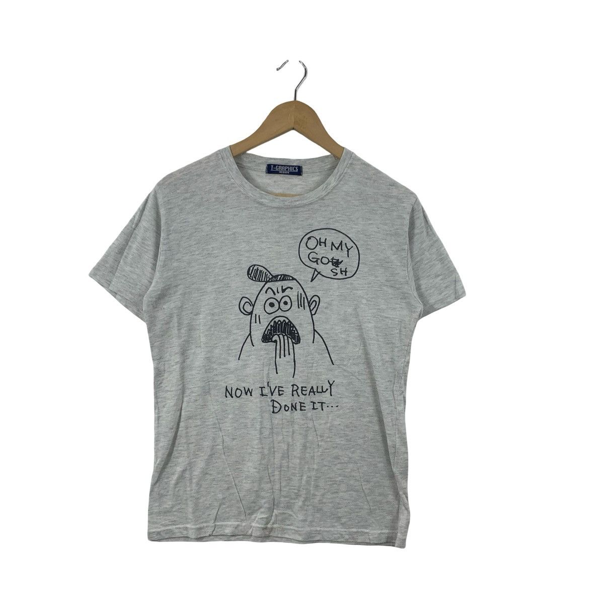 Other FUNNY GRAPHIC CARTOON Face Oh My God Sh Quote Casual Size M / US 6-8 / IT 42-44 - 4 Thumbnail