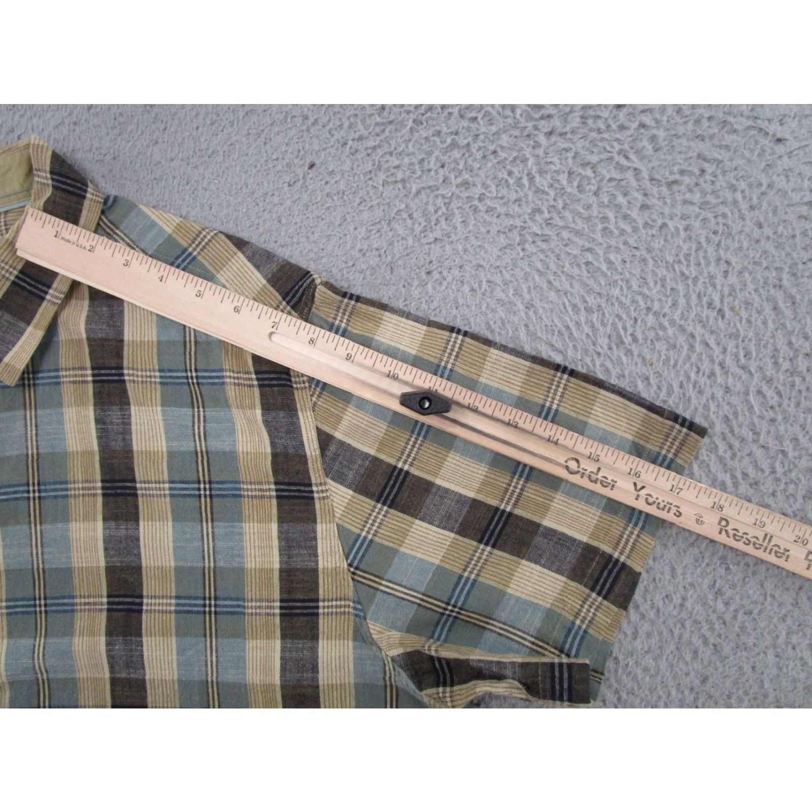 Carbon VINTAGE Carbon 2 Cobalt Men’s XL Button Up Shirt Plaid 100% Cotton Casual Work EUC Size US XL / EU 56 / 4 - 6 Thumbnail