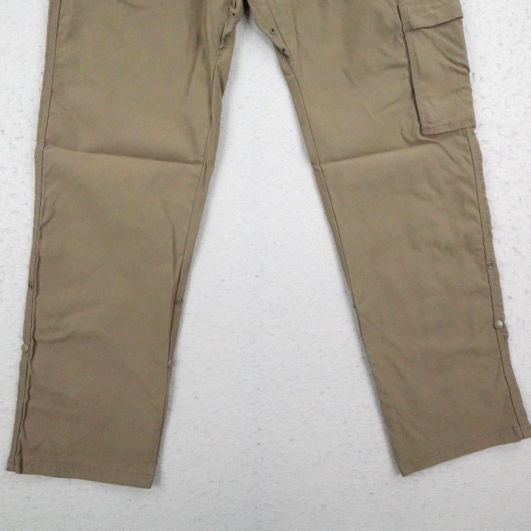 Prana Prana Pants Mens Beige 36x30 Slim Fit Stretch Zion Cargo Hiking Trail Size US 36 / EU 52 - 3 Thumbnail