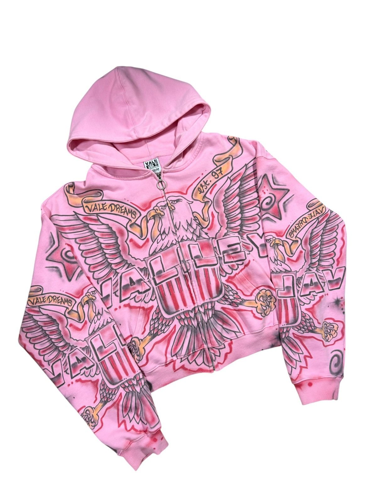 Vale Vale Forever Valley Dipset Diplomats Flag Zip Up Hoodie | Grailed