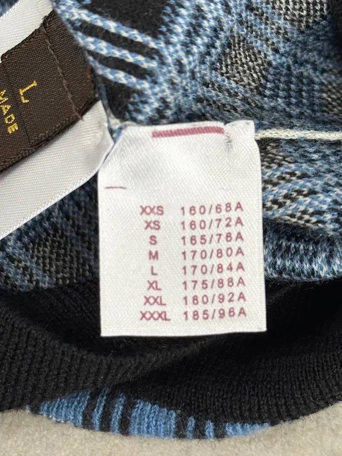 Louis Vuitton Louis Vuitton Blue Checkered Contemporary Sweater Size US S / EU 44-46 / 1 - 10 Thumbnail