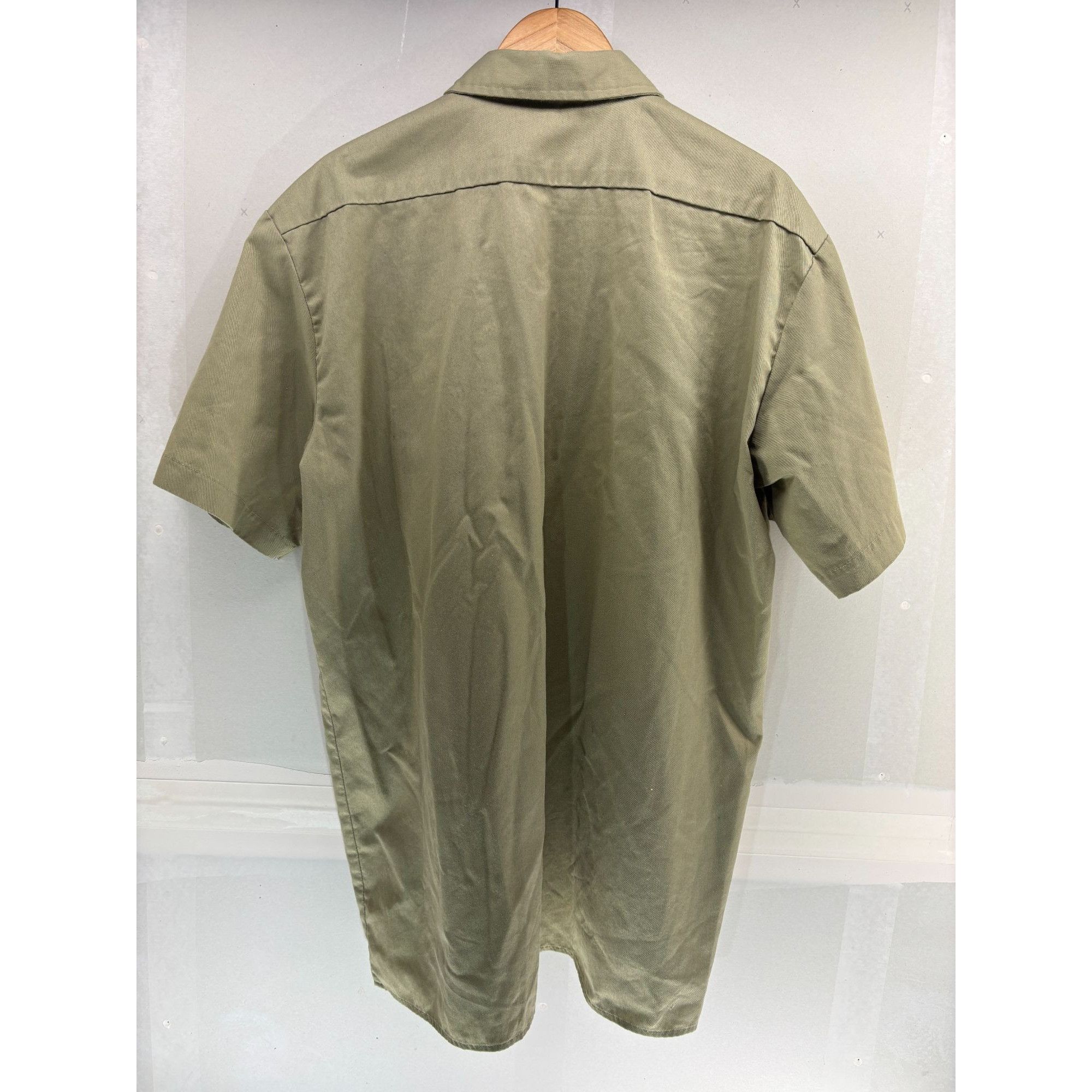 Dickies Dickies Mens Khaki Short Sleeve Button-Up Shirt X-Large 2 Po Size US XL / EU 56 / 4 - 4 Thumbnail