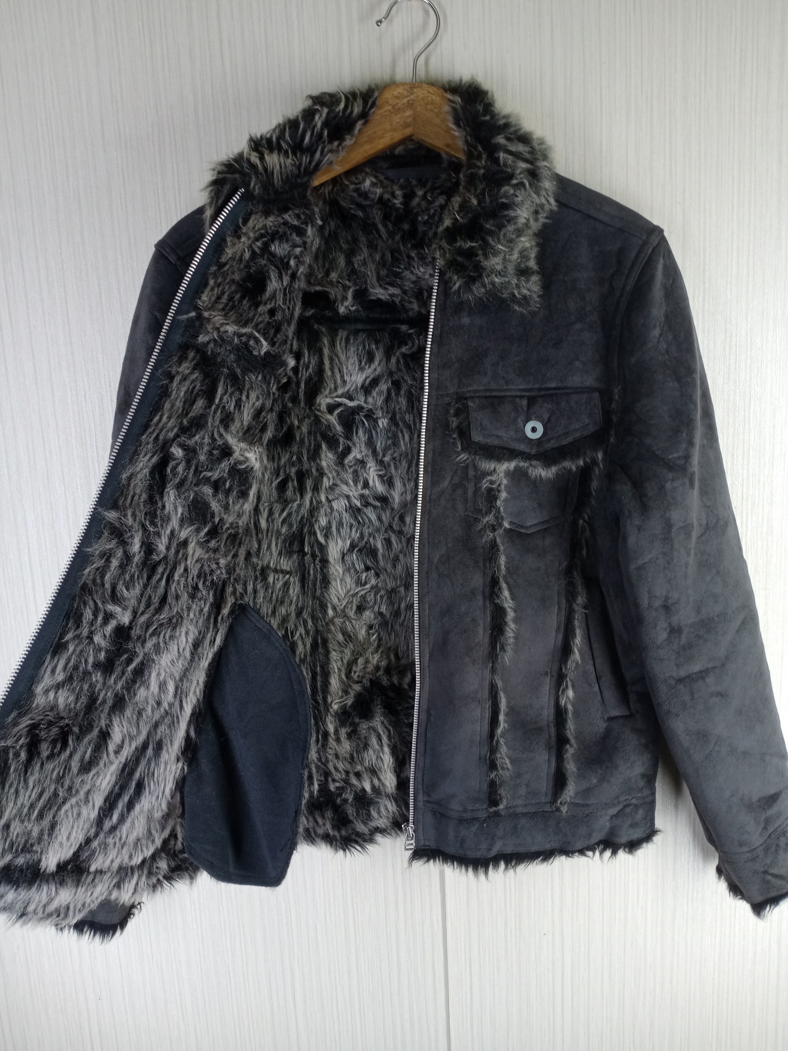 If Six Was Nine Rare Double Bleach Faux Fur Sherling Jacket Size US M / EU 48-50 / 2 - 1 Thumbnail