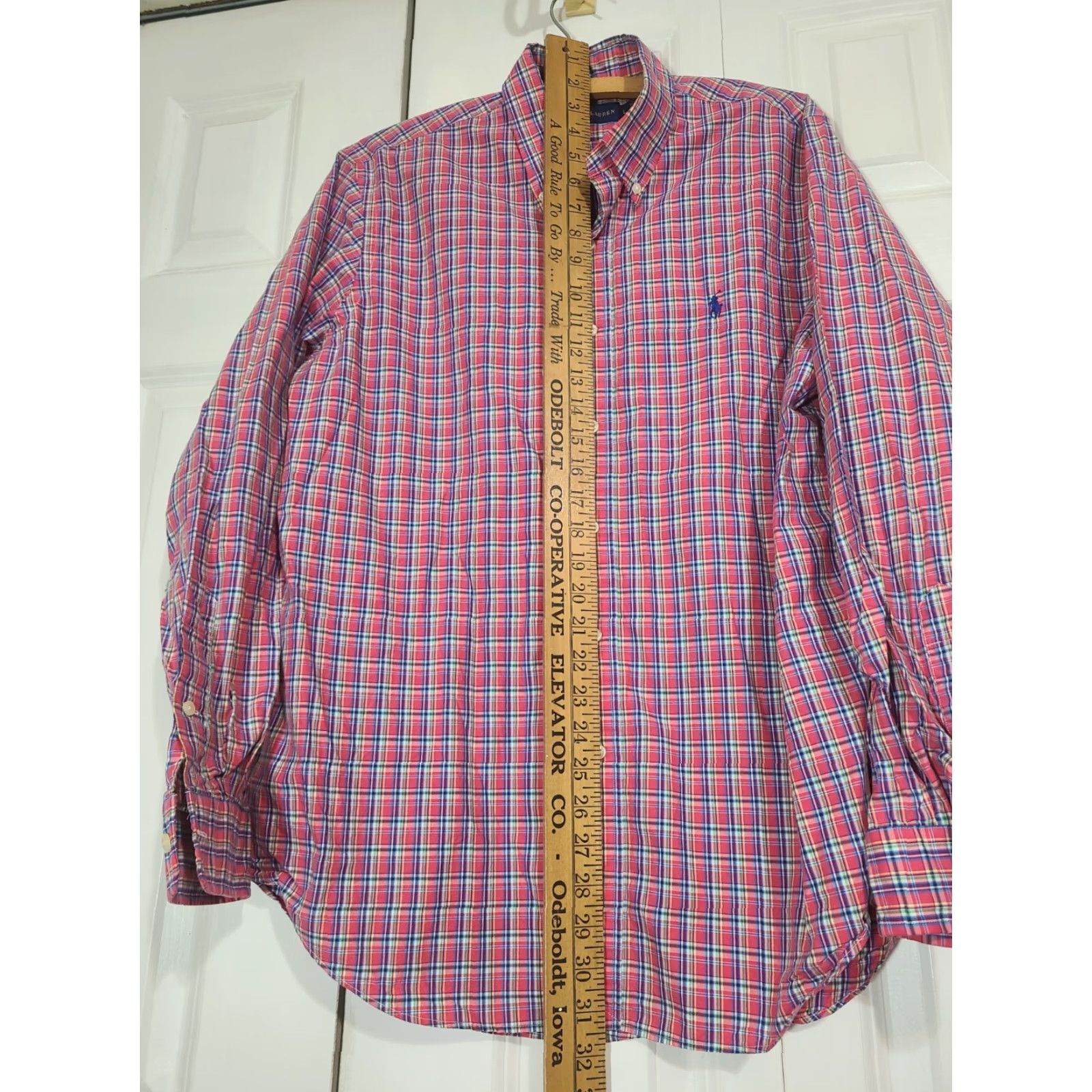Polo Ralph Lauren Polo Ralph Lauren Shirt Button-Down Men’s Pink Plaid L Long Sleeve Multicolor Cotton Blends Button Up Shirt Casual Style Size US L / EU 52-54 / 3 - 6 Thumbnail