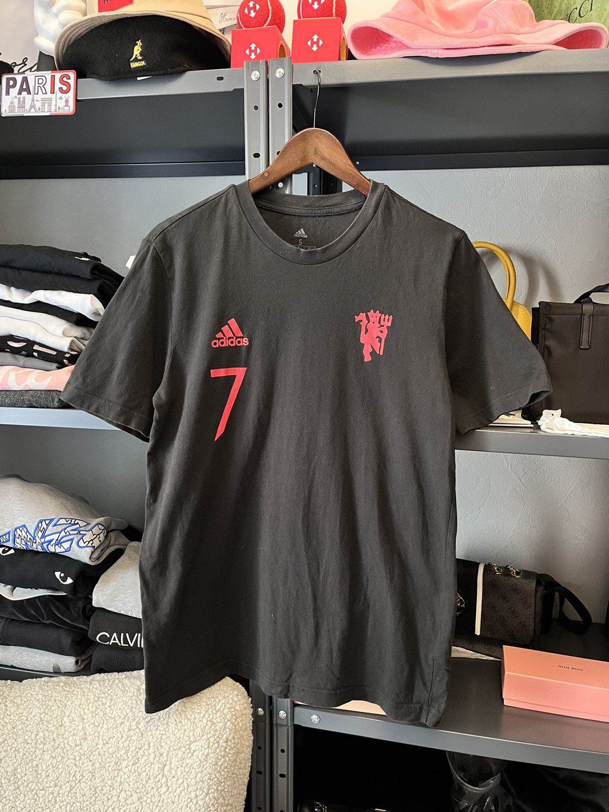 Adidas Vintage Adidas #7 Cristiano Ronaldo T-shirt Size US S / EU 44-46 / 1 - 1 Thumbnail