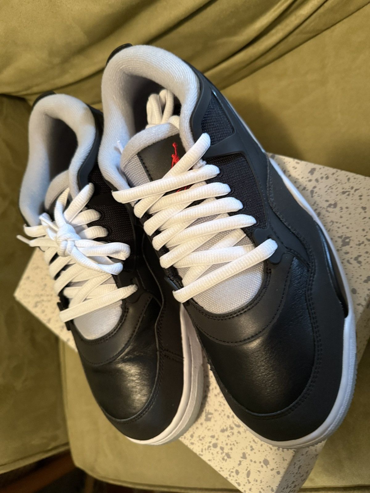 Jordan Brand Nike Air Jordan 4 Retro low RM PRM Black Metallic NEW OG Box Size US 10 / EU 43 - 2 Thumbnail