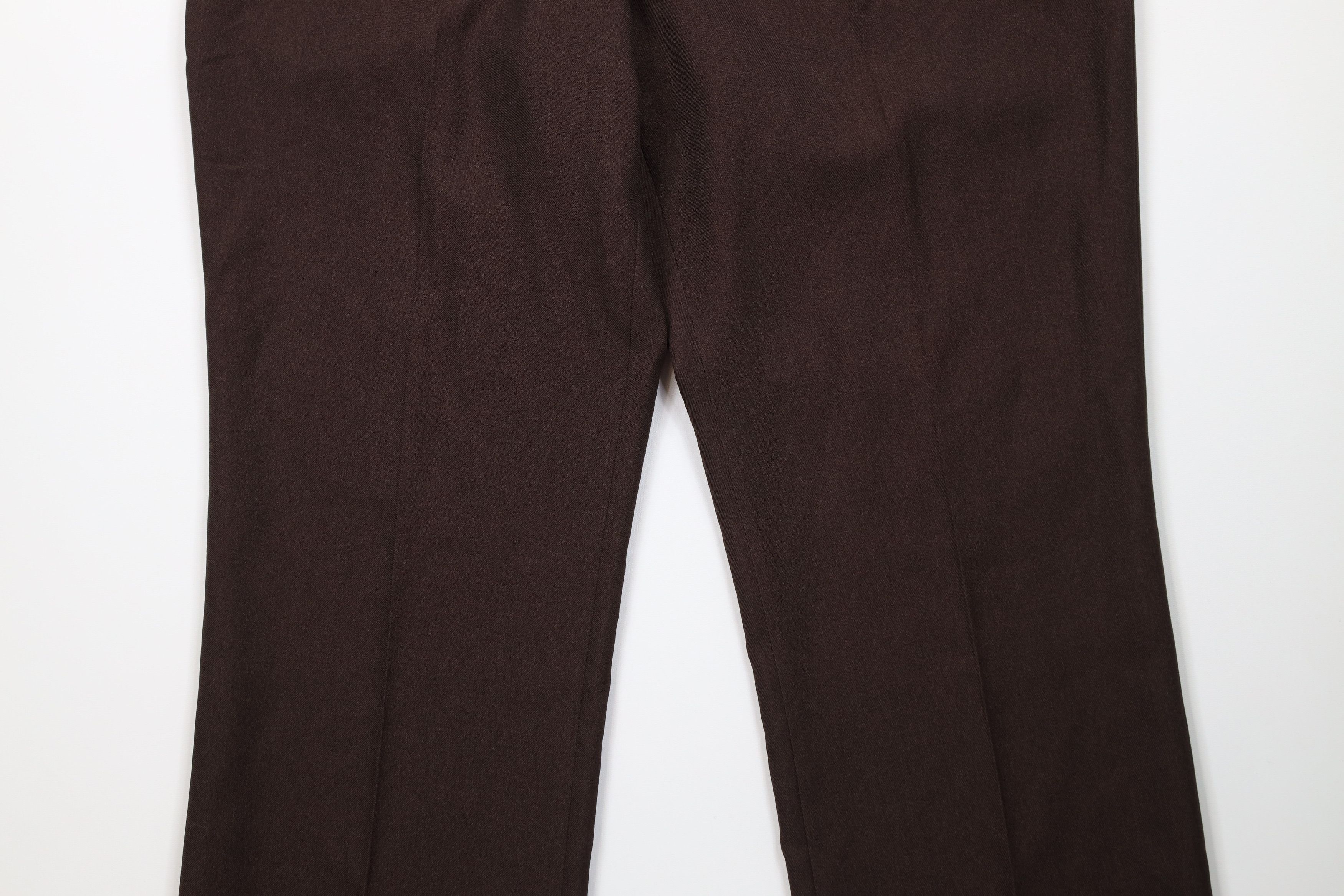 Vintage Vintage 90s Streetwear Wide Leg Chino Pants Brown Polyester Size US 40 / EU 56 - 3 Thumbnail