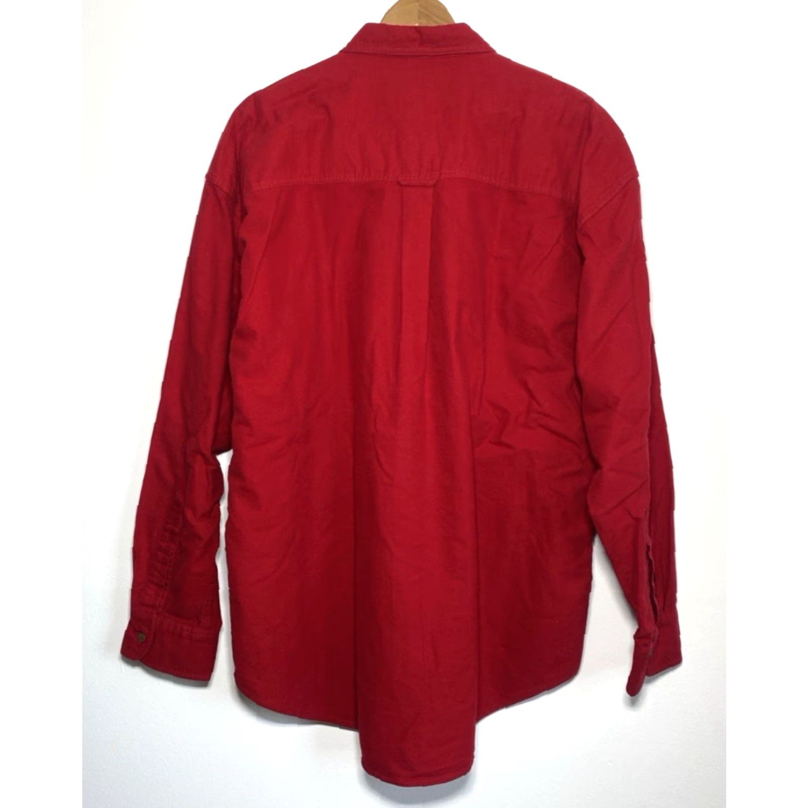 Ralph Lauren VINTAGE Chaps Ralph Lauren Button-Up Shirt Mens XL Red 90s Vintage Americana Classic 2 Pockets Size US XL / EU 56 / 4 - 2 Thumbnail