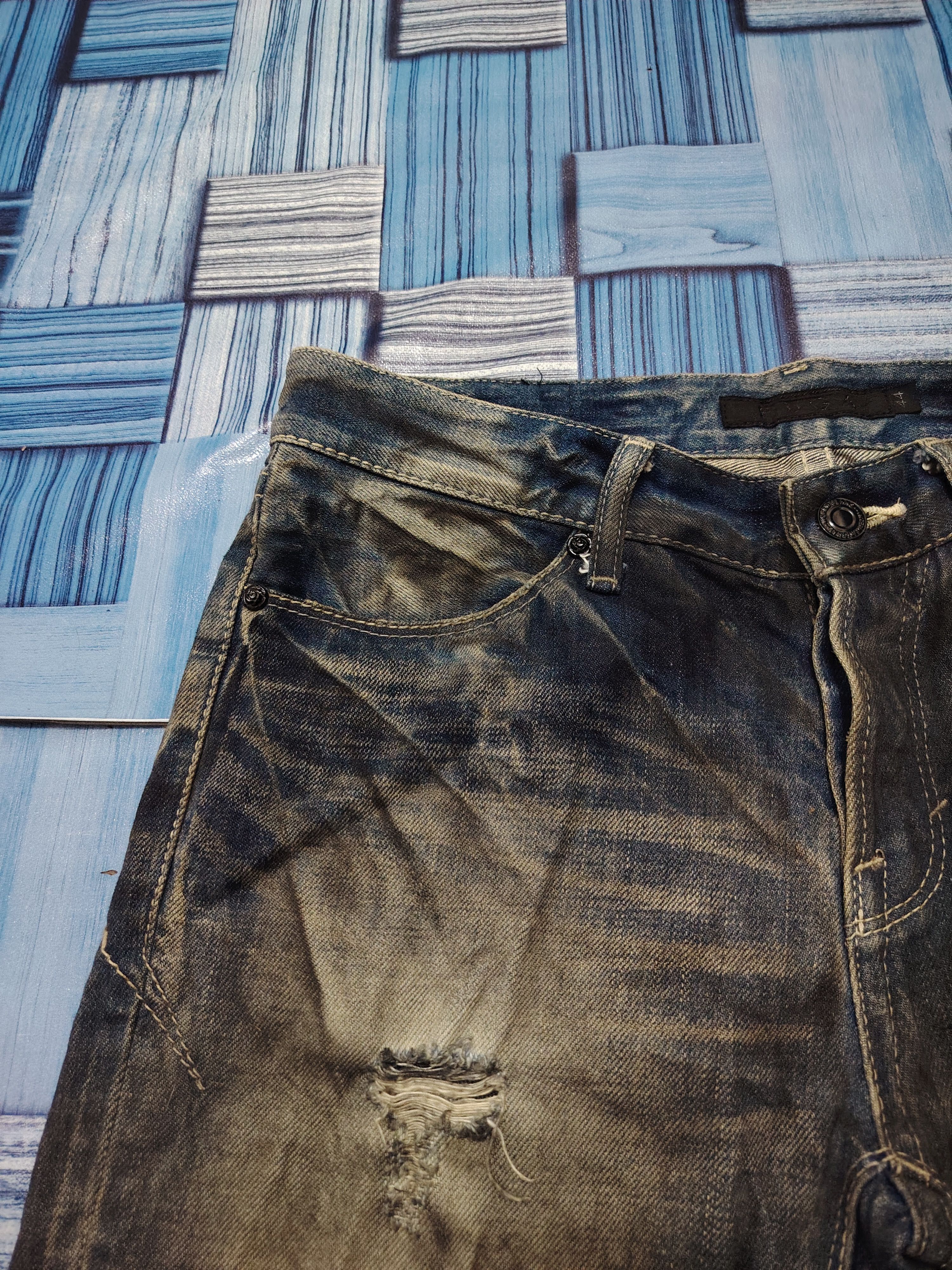 GOSTAR DE FUGA 💥Insane💥Rare💥Fuga Distressed Flared Jeans inspired I6W9 Size US 30 / EU 46 - 10 Thumbnail