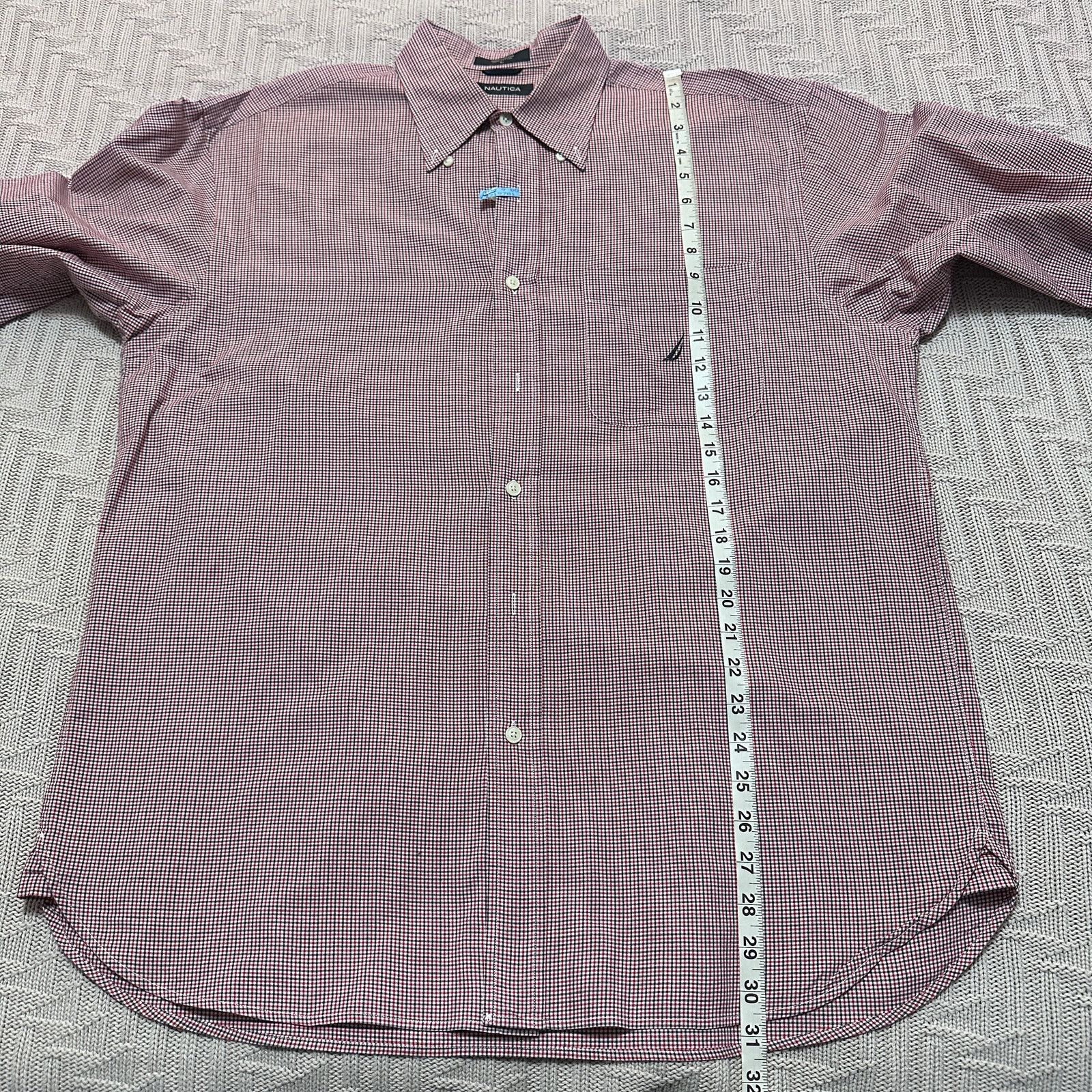 Nautica Nautica red plaid button plaid button down Size US L / EU 52-54 / 3 - 7 Thumbnail