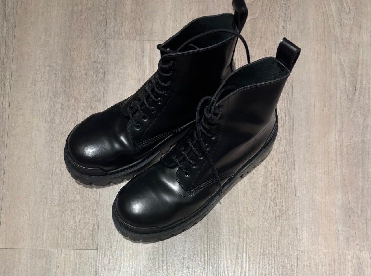 Balenciaga Leather Strike Boots Size US 12 / EU 45 - 2 Thumbnail