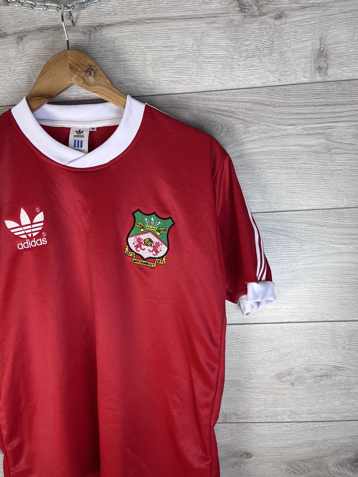 Adidas WREXHAM 1980 HOME RARE VINTAGE JERSEY RETRO FOOTBALL SHIRT Size US M / EU 48-50 / 2 - 2 Thumbnail