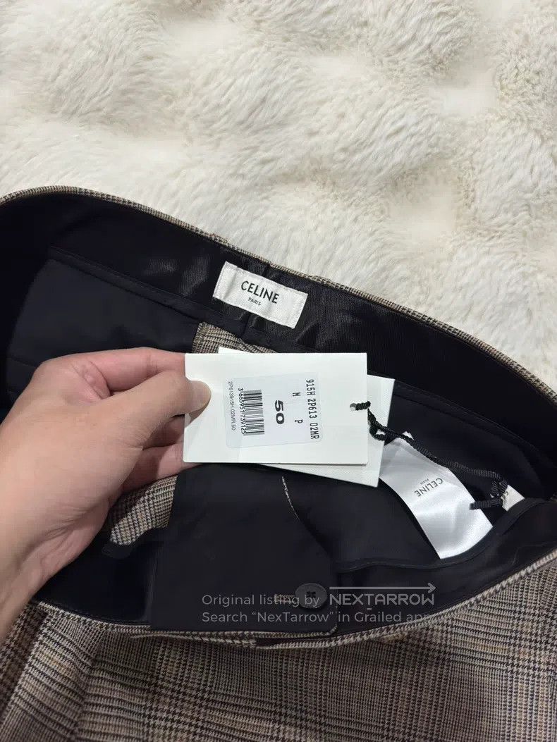 Celine CELINE Wool Plaid Flare Trousers Size US 28 / EU 44 - 3 Thumbnail