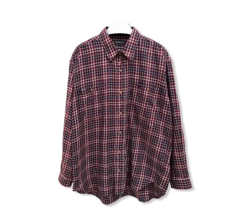 Vintage Vintage Windgear Plaid Tartan Flannel Shirt 👕 Size US L / EU 52-54 / 3 - 1 Thumbnail