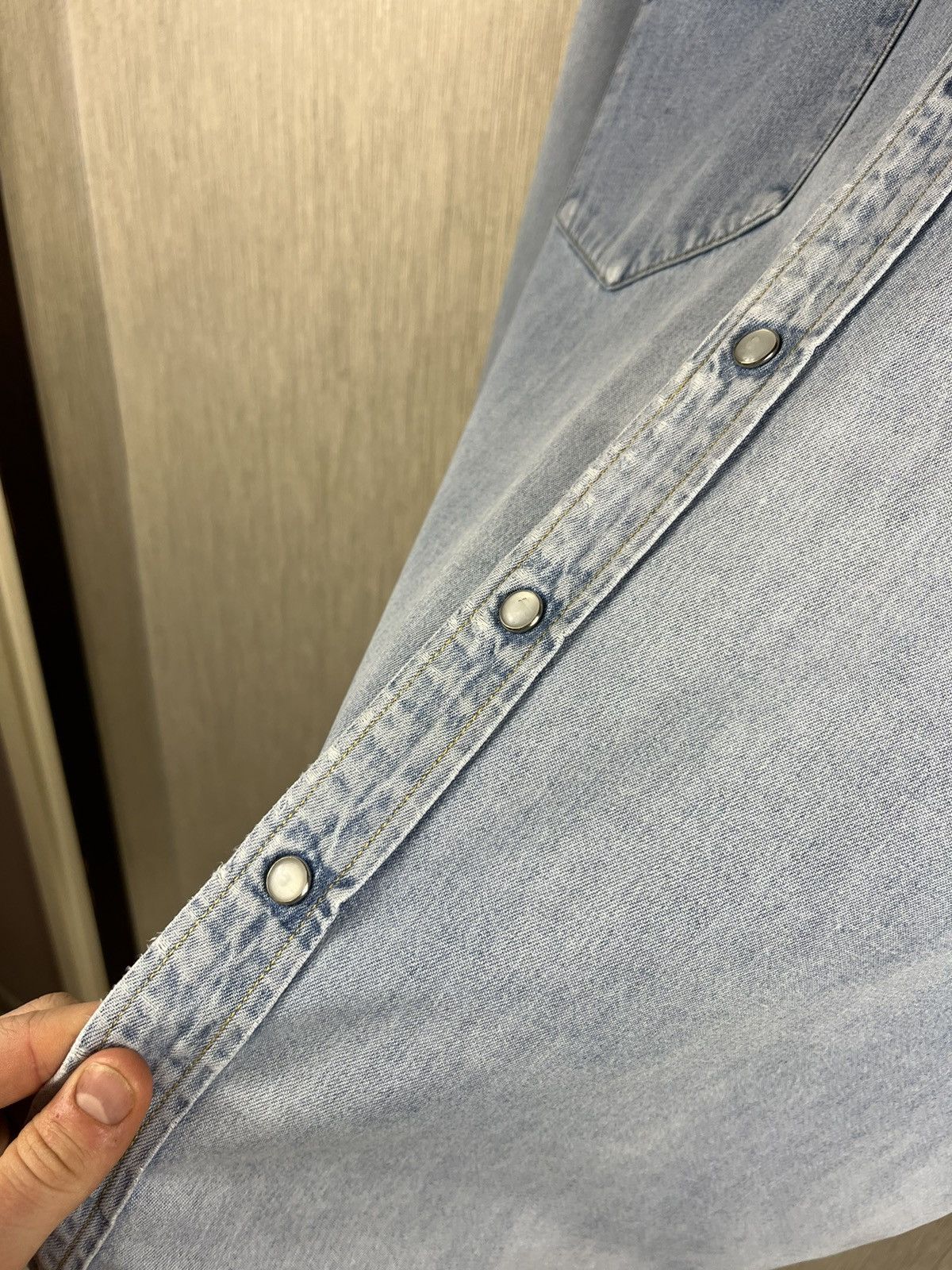 Lee × Vintage Vintage Lee Riders distressed denim thrashed cowboy shirt Size US L / EU 52-54 / 3 - 8 Thumbnail