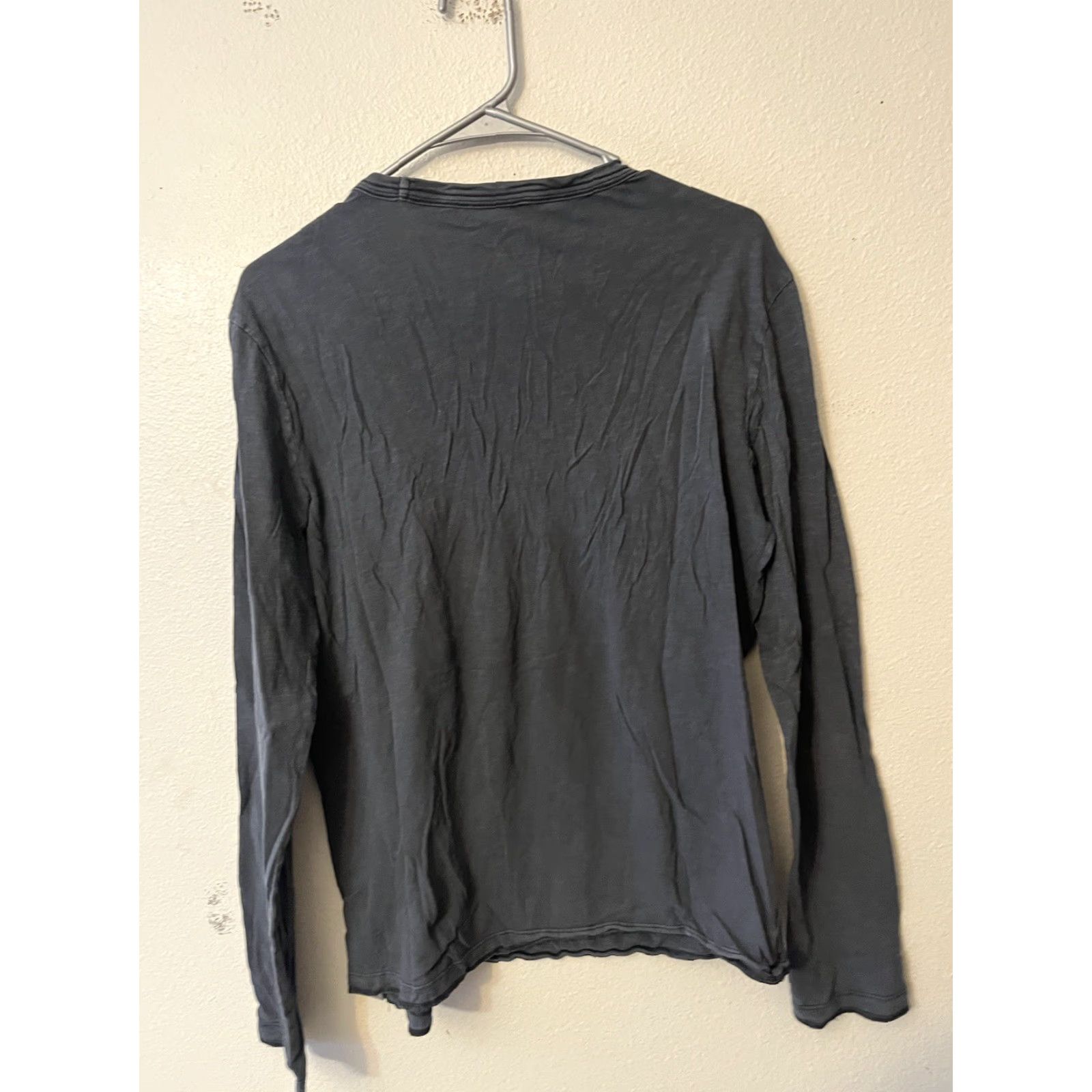 Gap Gap Men T-Shirt Crew Neck Long Sleeve Regular Fit Medium Gray Solid Gang era? wait Size US M / EU 48-50 / 2 - 3 Thumbnail