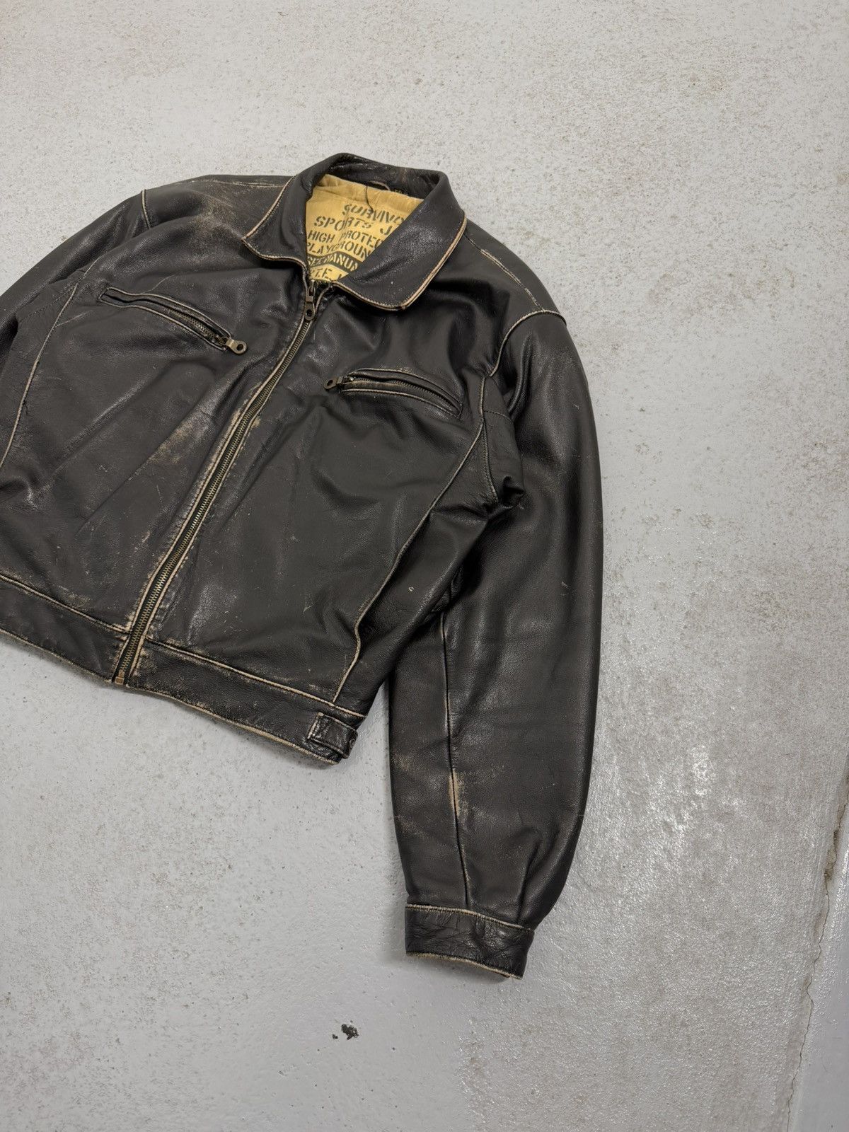 Genuine Leather Vintage Altantic Shores Key West Florida Leather Jacket Size US M / EU 48-50 / 2 - 3 Thumbnail
