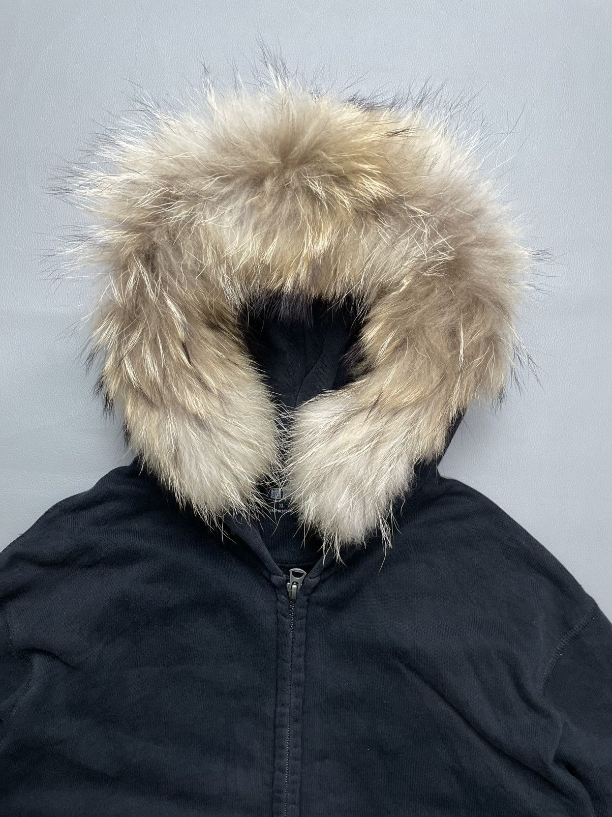 If Six Was Nine Japanese Distressed black Zip Fur Hoodie ifsix gothic style Size US XL / EU 56 / 4 - 2 Thumbnail