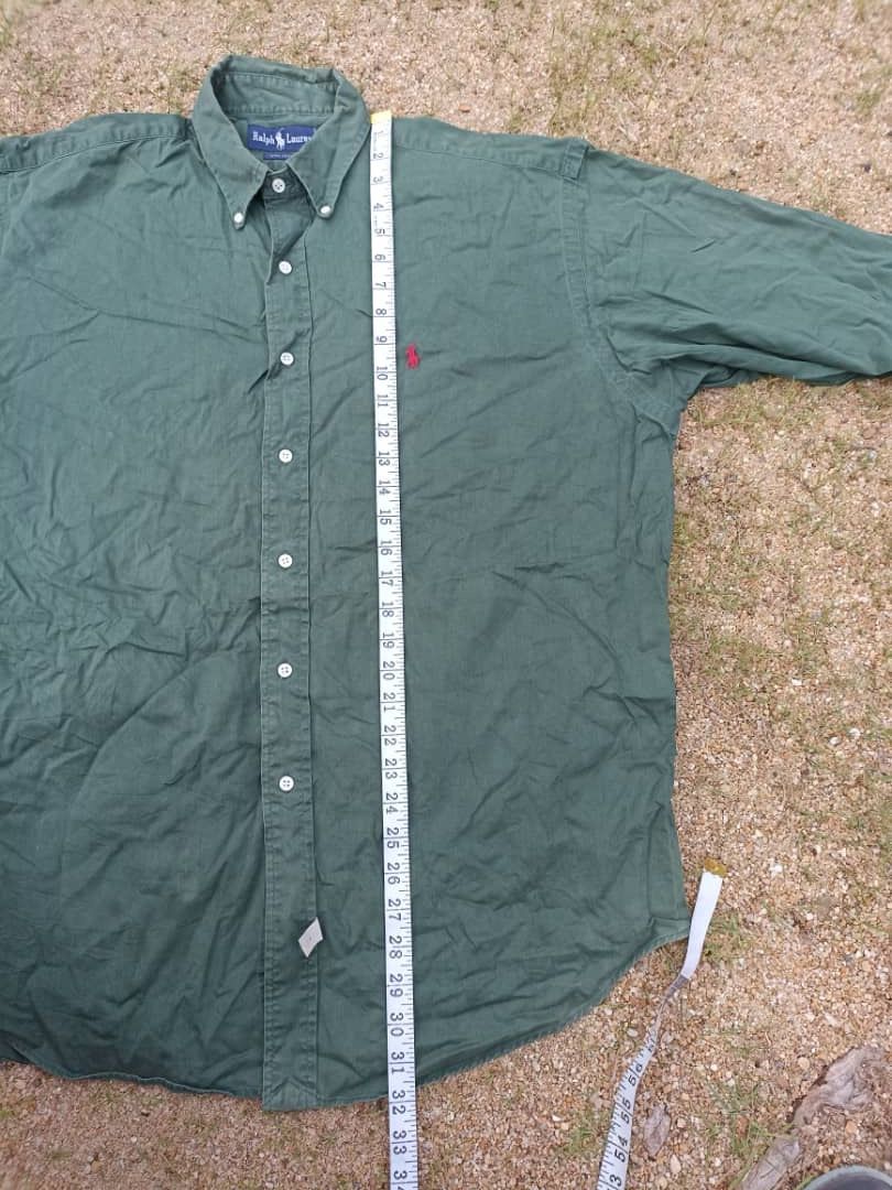 Flannel × Polo Ralph Lauren Polo Ralph Lauren green Faded Size US L / EU 52-54 / 3 - 12 Thumbnail