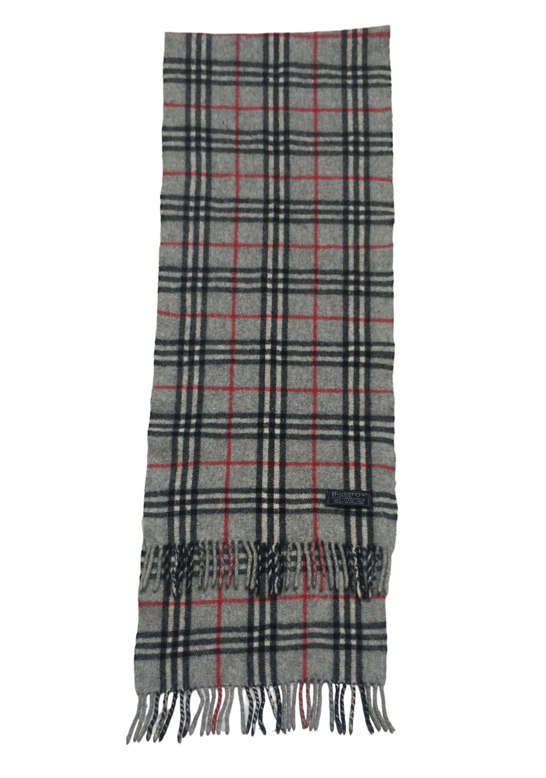 Burberry × Designer × Vintage Rare Design Vintage Brand Burberry's Lamb Wool Scarves 1990s Size ONE SIZE - 2 Thumbnail