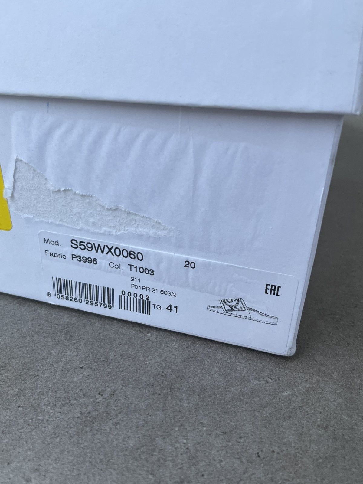 Maison Margiela !DS! SS21 Maison Margiela Numbers White Slides Size US 8 / EU 41 - 14 Thumbnail