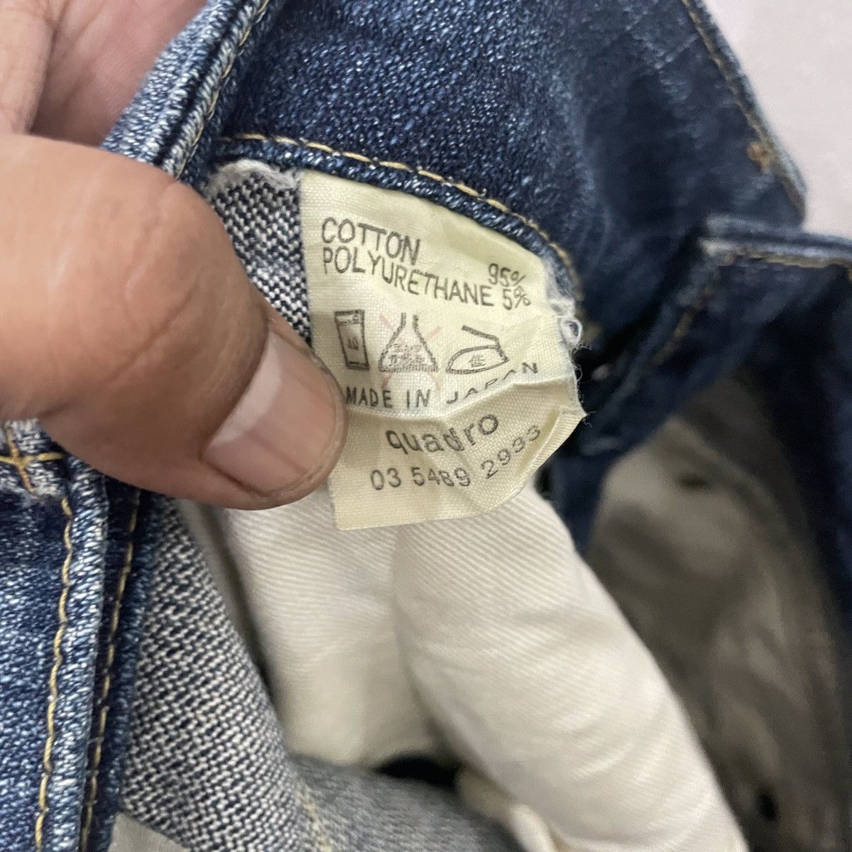 Japanese Brand Vintage Medio Quadro Denim Jeans Size 27" / US 4 / IT 40 - 7 Thumbnail