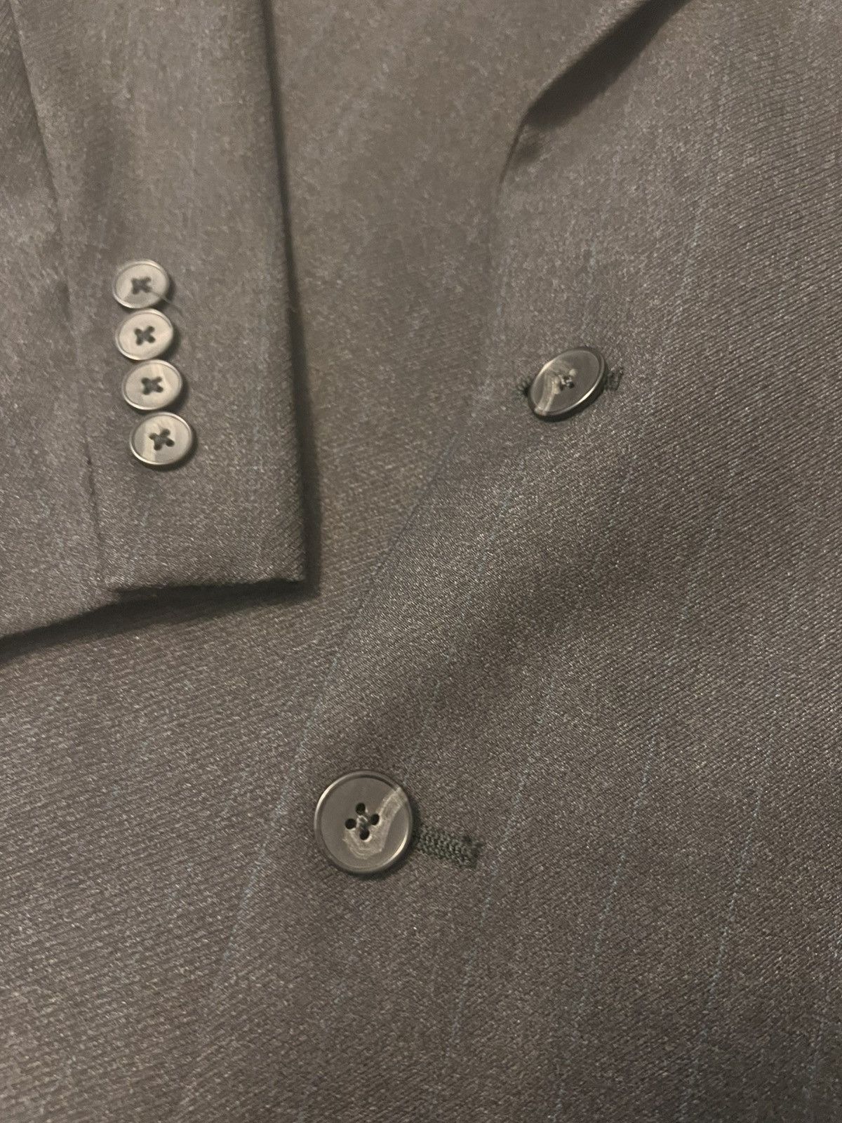 Other INNOCENTI ORO CUSTOM CHARCOAL GREY 2 PC SUIT MENS- VINTAGE Size 46L - 3 Thumbnail