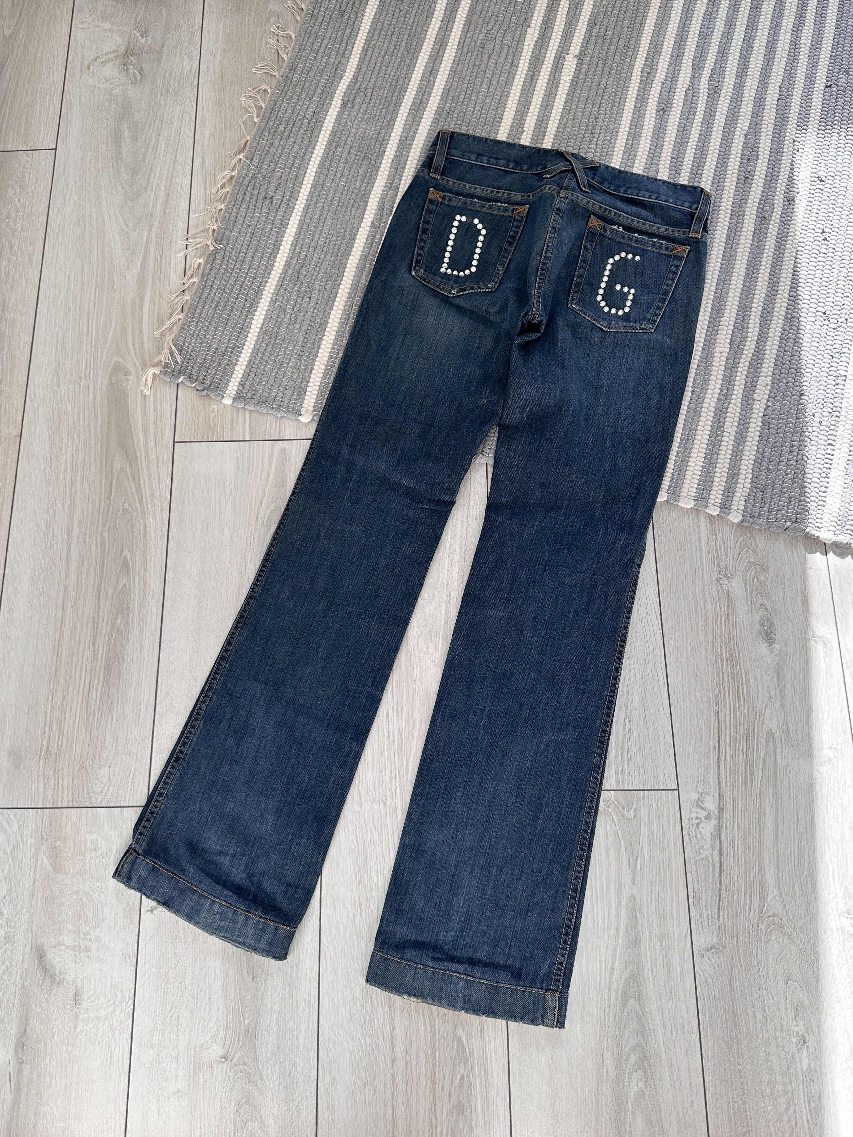 Vintage Y2K Dolce & Gabbana D&G Flare Denim Pants Jeans