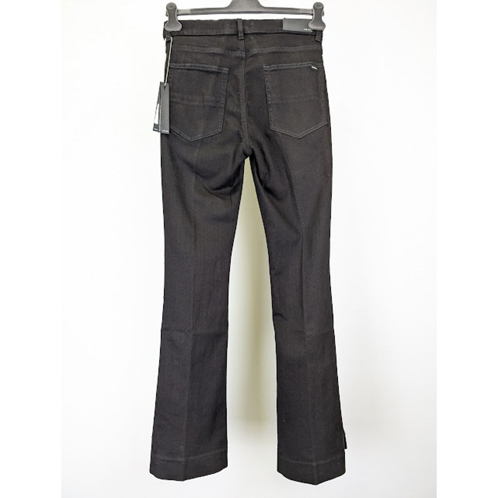 Amiri o1rshd1 Stacked Flare Jeans in Black OD Size US 34 / EU 50 - 11 Thumbnail