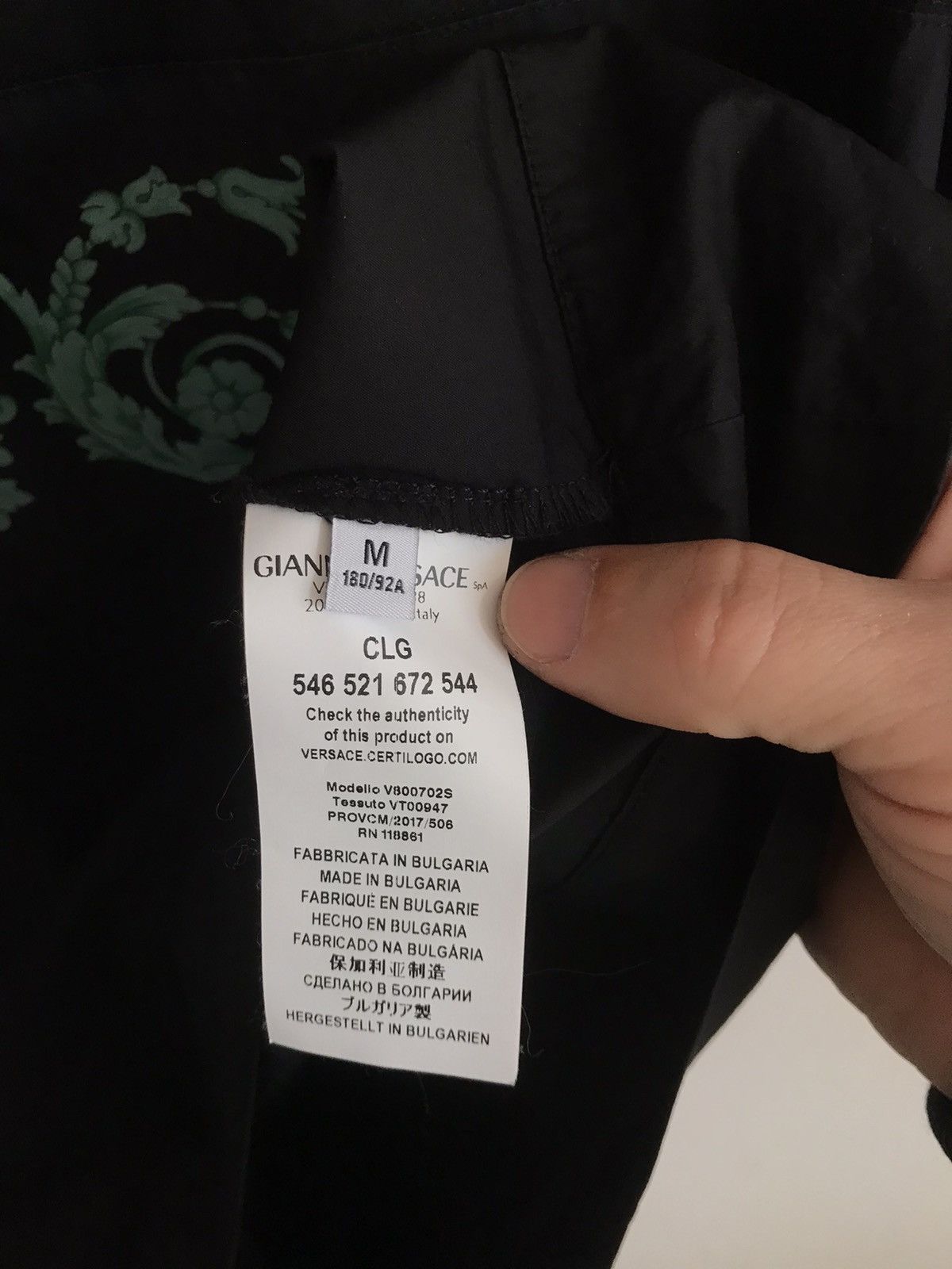 Versace Versace Black Half Buttons Up Short Sleeve Shirt Logo Tee SA Size US M / EU 48-50 / 2 - 8 Thumbnail