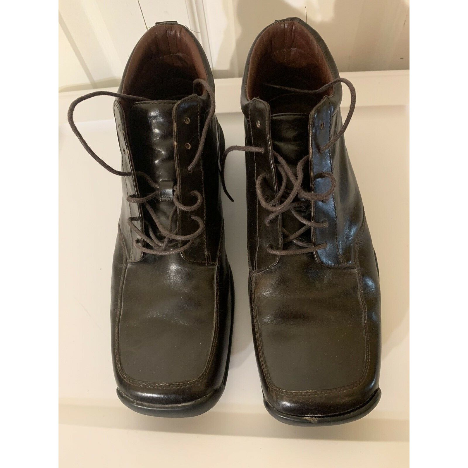 Kenneth Cole Kenneth Cole New York Men’s Sz 8 Square Toe Ankle Boots Blac Size US 8 / EU 41 - 6 Thumbnail