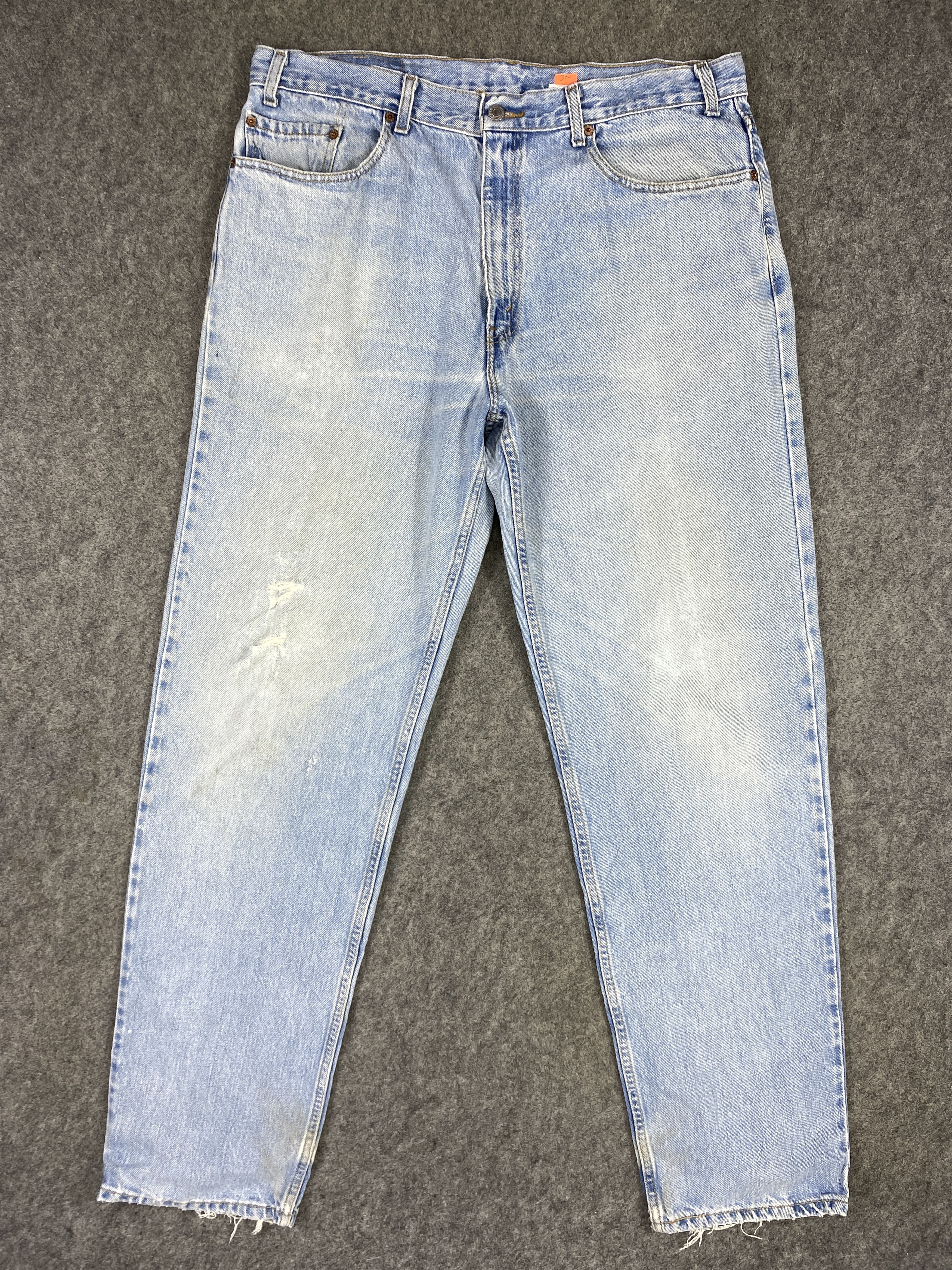 image of Distressed Denim x Hype Light Blue Wash Vintage Levi's 550 37X34 Denim -Jn1795, Men's