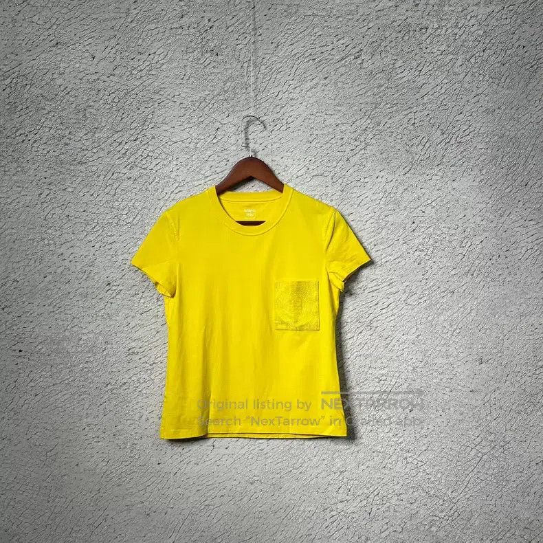 Hermes Hermes SS22 Solid Color Pocket Round Neck Short Sleeve T-S Size XXS / US 00 / IT 34 - 3 Thumbnail