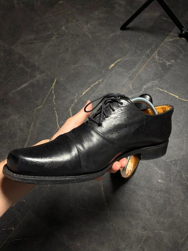 Paraboot Paraboot Black Leather Suit Boots Shoes Elegant Size US 9 / EU 42 - 4 Thumbnail