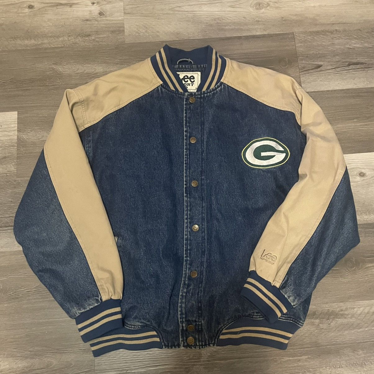Lee × NFL × Vintage 90s Green Bay packer Jacket Size US XL / EU 56 / 4 - 1 Thumbnail