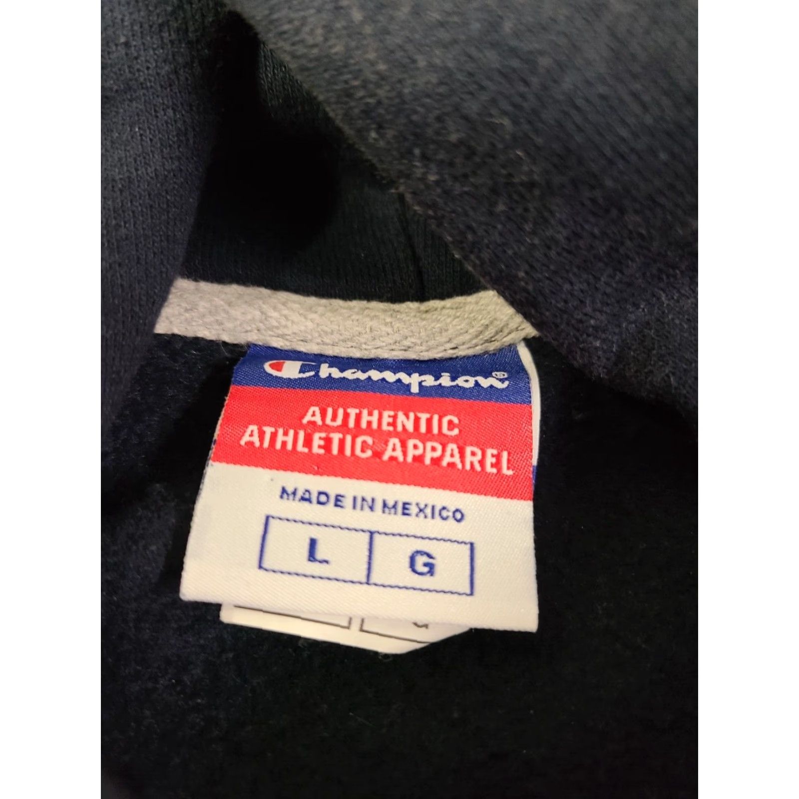 Champion Champion Men's Hoodie Pullover Long Sleeve Pockets Blue Large Size Regular Logo Winter Modern Clothing Size US L / EU 52-54 / 3 - 6 Thumbnail