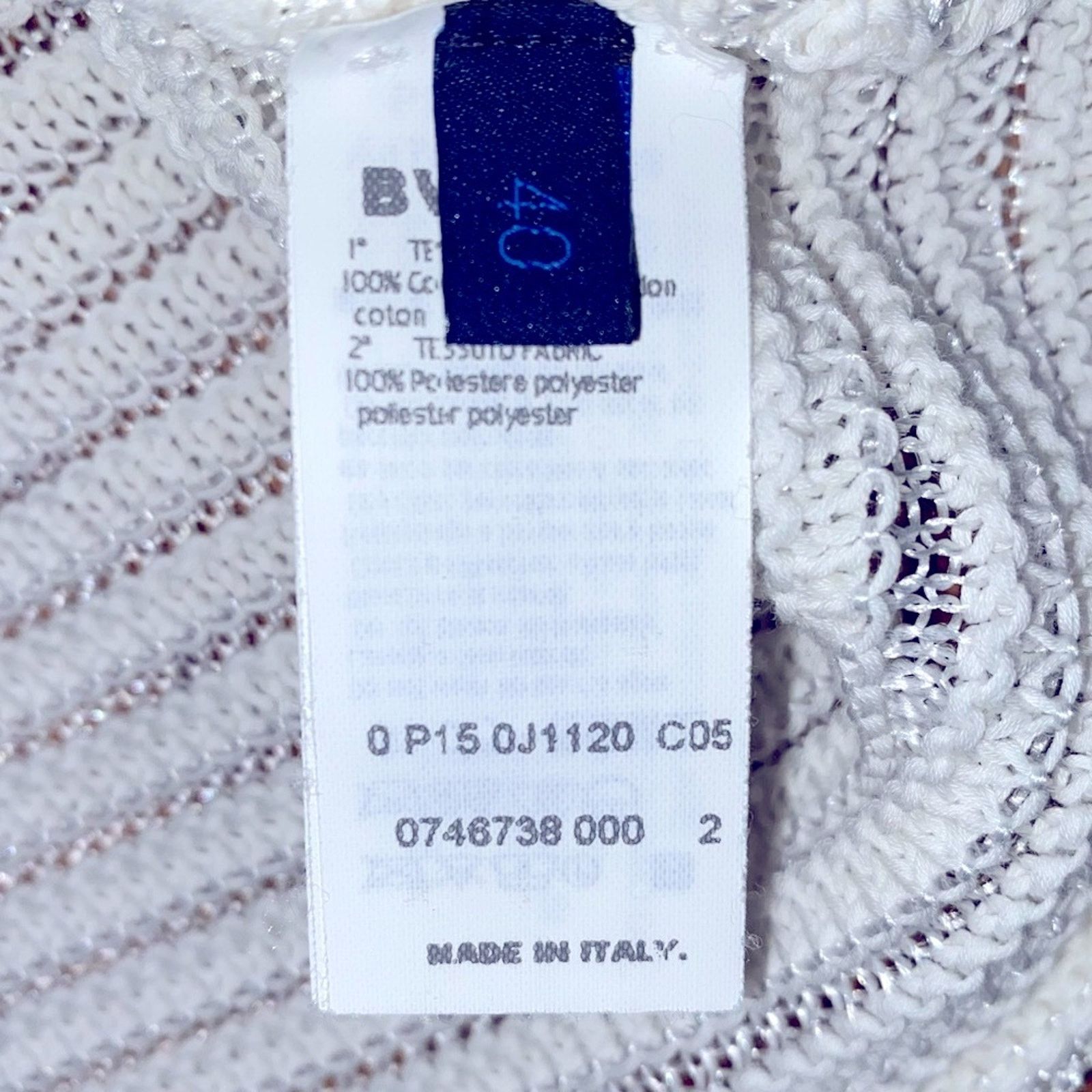 Les Copains LES COPAINS Designer Italian Mesh Boxy Knit Sweater S IT40 Size S / US 4 / IT 40 - 9 Thumbnail