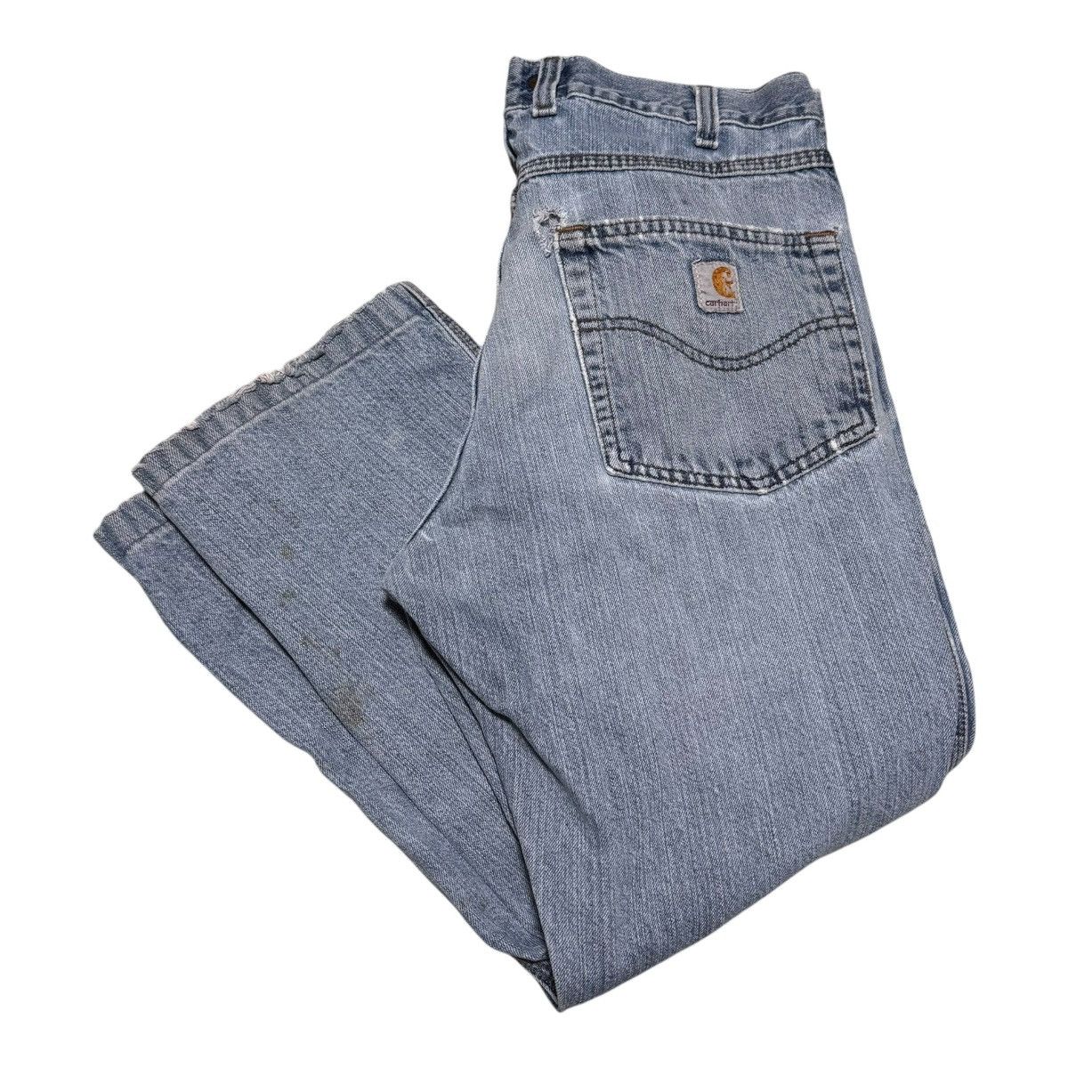 Carhartt Carhartt Distressed Grunge Traditional Fit Jeans Men’s 35x26 Size US 35 - 1 Thumbnail