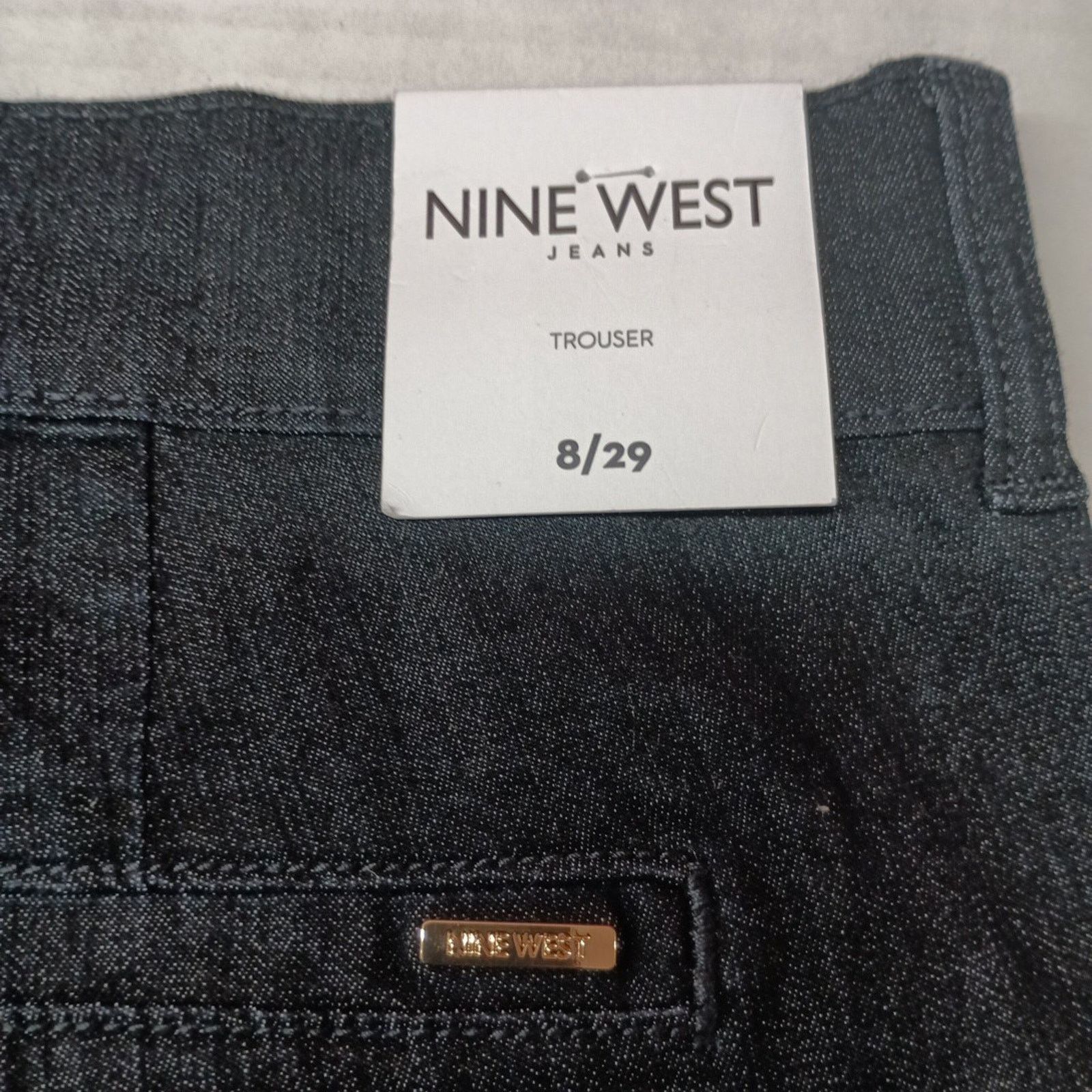 Nine West Nine West Jeans Women's 8 Black Trouser Sailor Nautical Corp Size 30" / US 8 / IT 44 - 9 Thumbnail