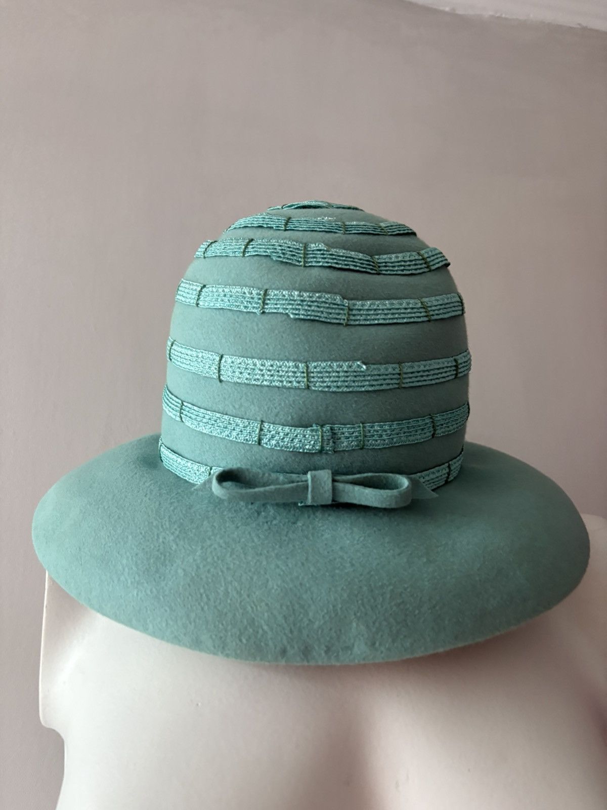 Vintage 1950s Edna Wallace Paris Inspired Frenchie Hat Size ONE SIZE - 12 Thumbnail