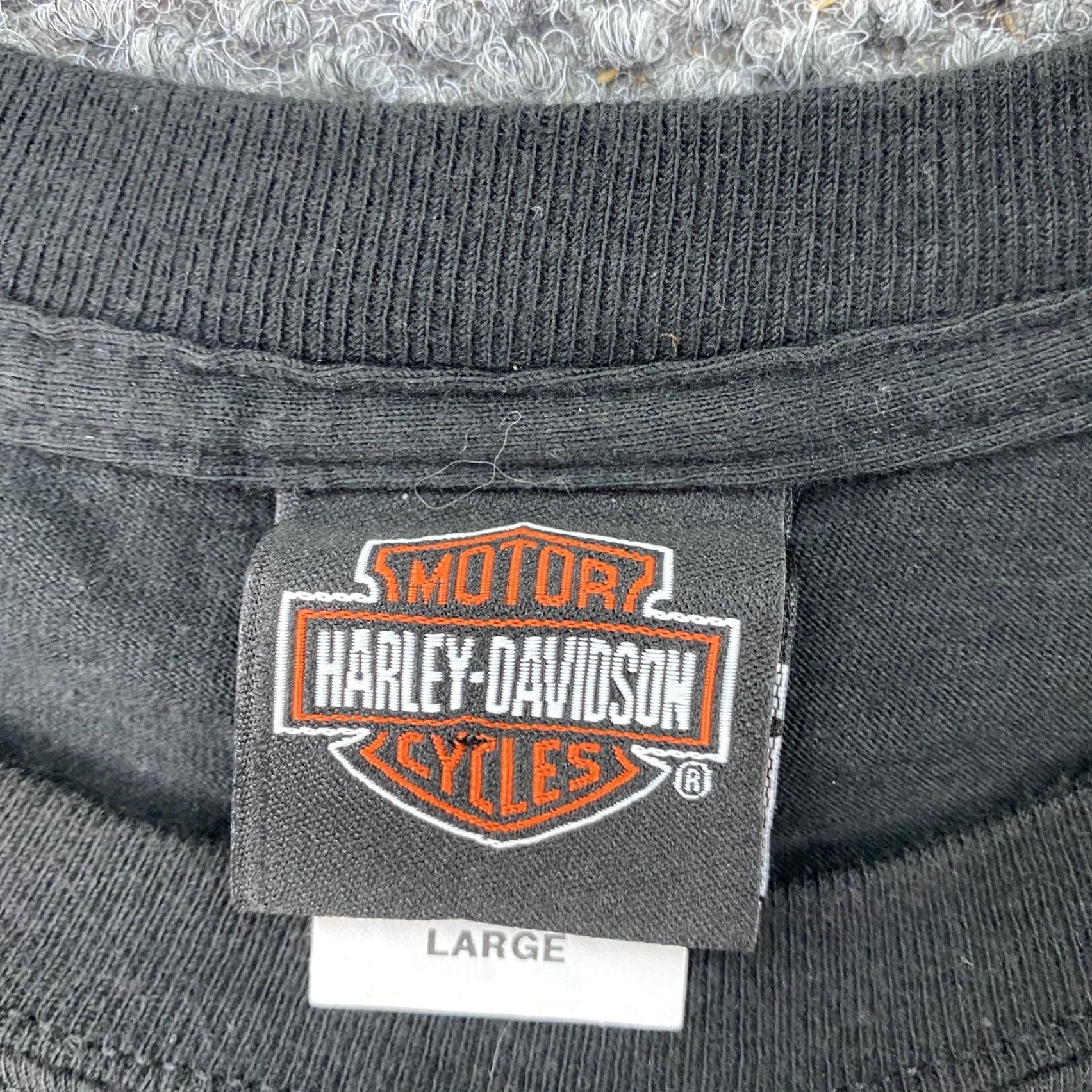 Harley Davidson Harley-Davidson Shirt Adult Large Black Graphic Print T-Shirt Crew Neck Short Sleeve Cotton Jersey Motorcycle Florida Alligator Mens Size US L / EU 52-54 / 3 - 4 Thumbnail