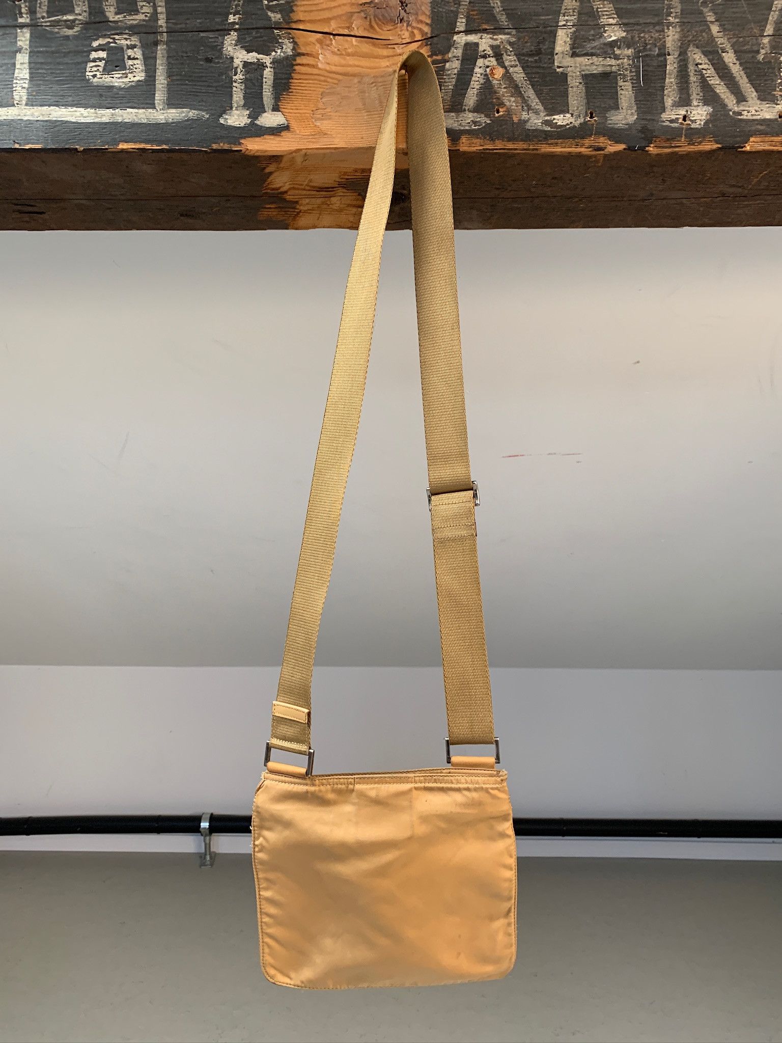 Prada Prada Nylon Messenger Bag In Golden Mustard Size ONE SIZE - 2 Thumbnail