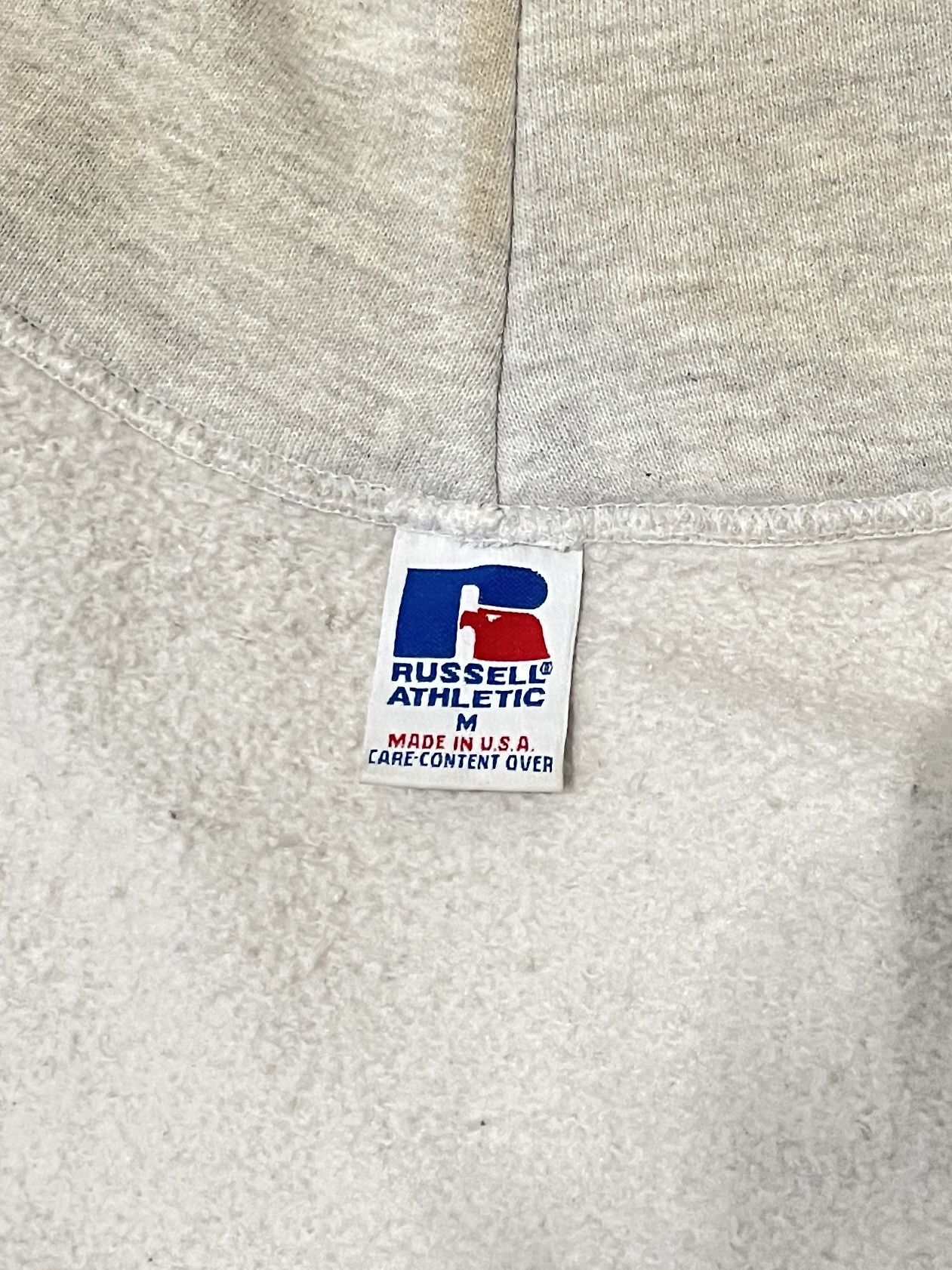 Russell Athletic Vintage 90s Ash Grey Hoodie Size US M / EU 48-50 / 2 - 5 Thumbnail