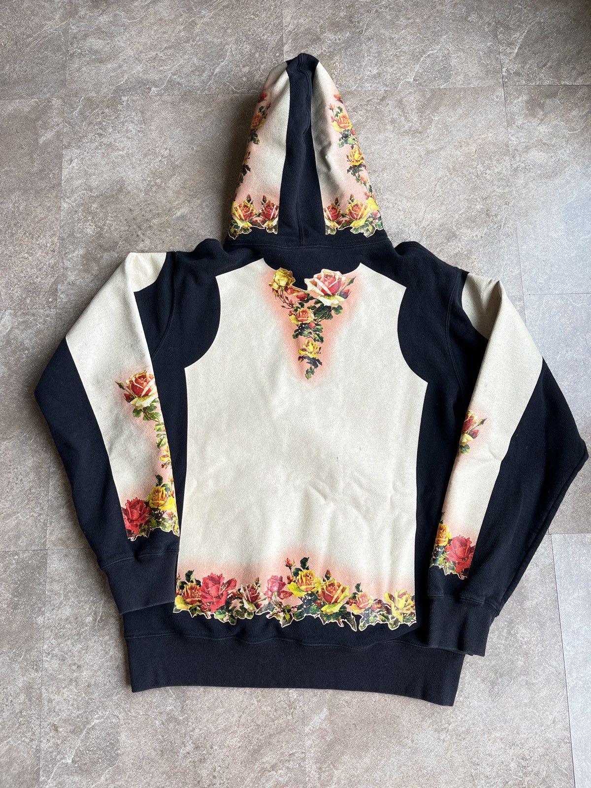 Jean Paul Gaultier × Supreme Supreme Jean Paul Gaultier Floral Print Hooded Sweatshirt Size US L / EU 52-54 / 3 - 6 Thumbnail